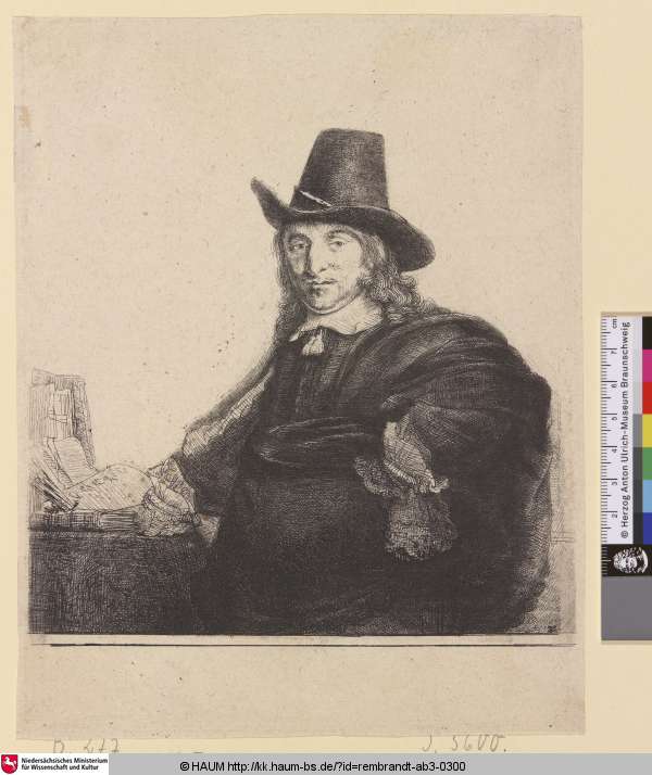 [Porträt des Jan Asselijn; Jan Asselin, Painter; Jean Asselin] — Rembrandt van Rijn