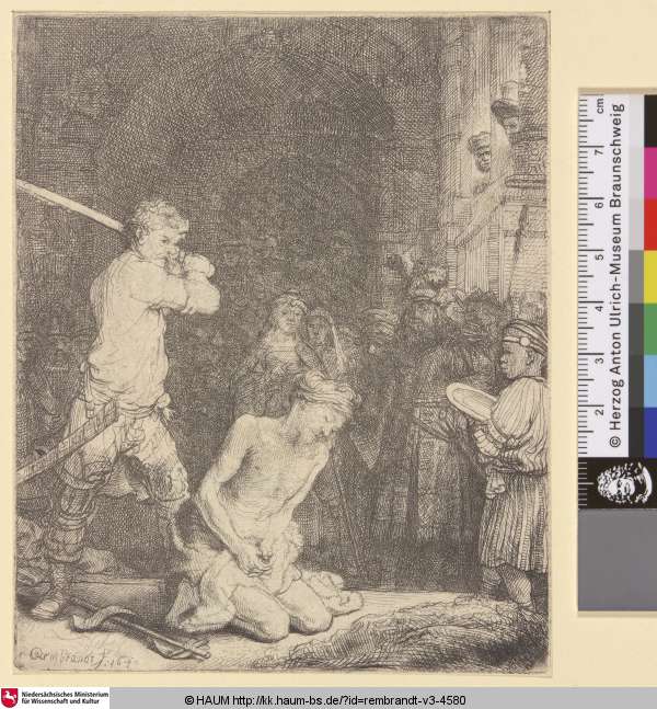 [Die Enthauptung Johannes des Täufers; The Beheading of St. John the Baptist; La décollation de S. Jean Baptiste], Rembrandt, 1640