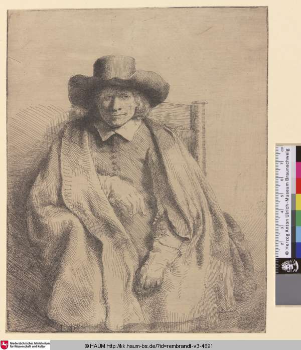 [Porträt des Clement de Jonghe; Clement de Jonghe, Printseller; Clement de Jonge], Rembrandt, 1651