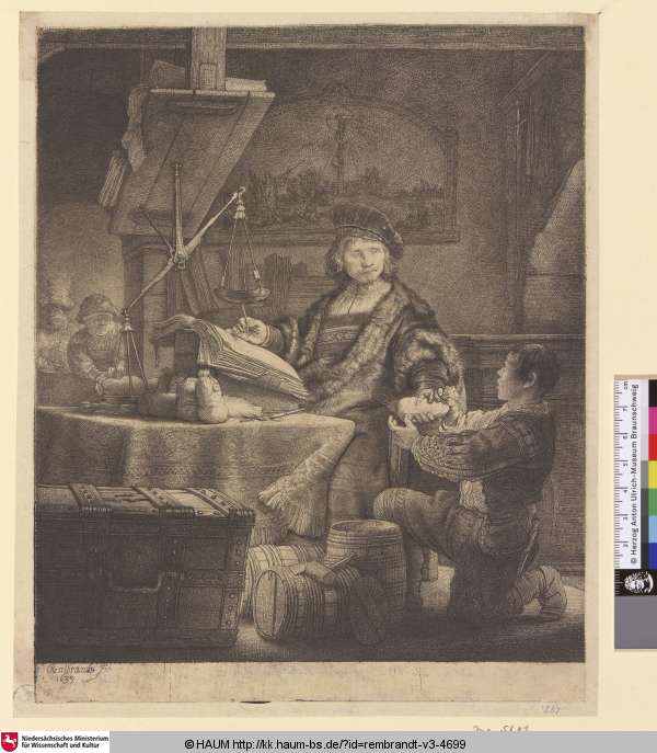 [Porträt des Johan Augustijnsz Wttenbogaert, "Der Goldwieger"; Jan Uytenbogaert, "The Goldweigher"; Utenbogaerd] — Rembrandt van Rijn