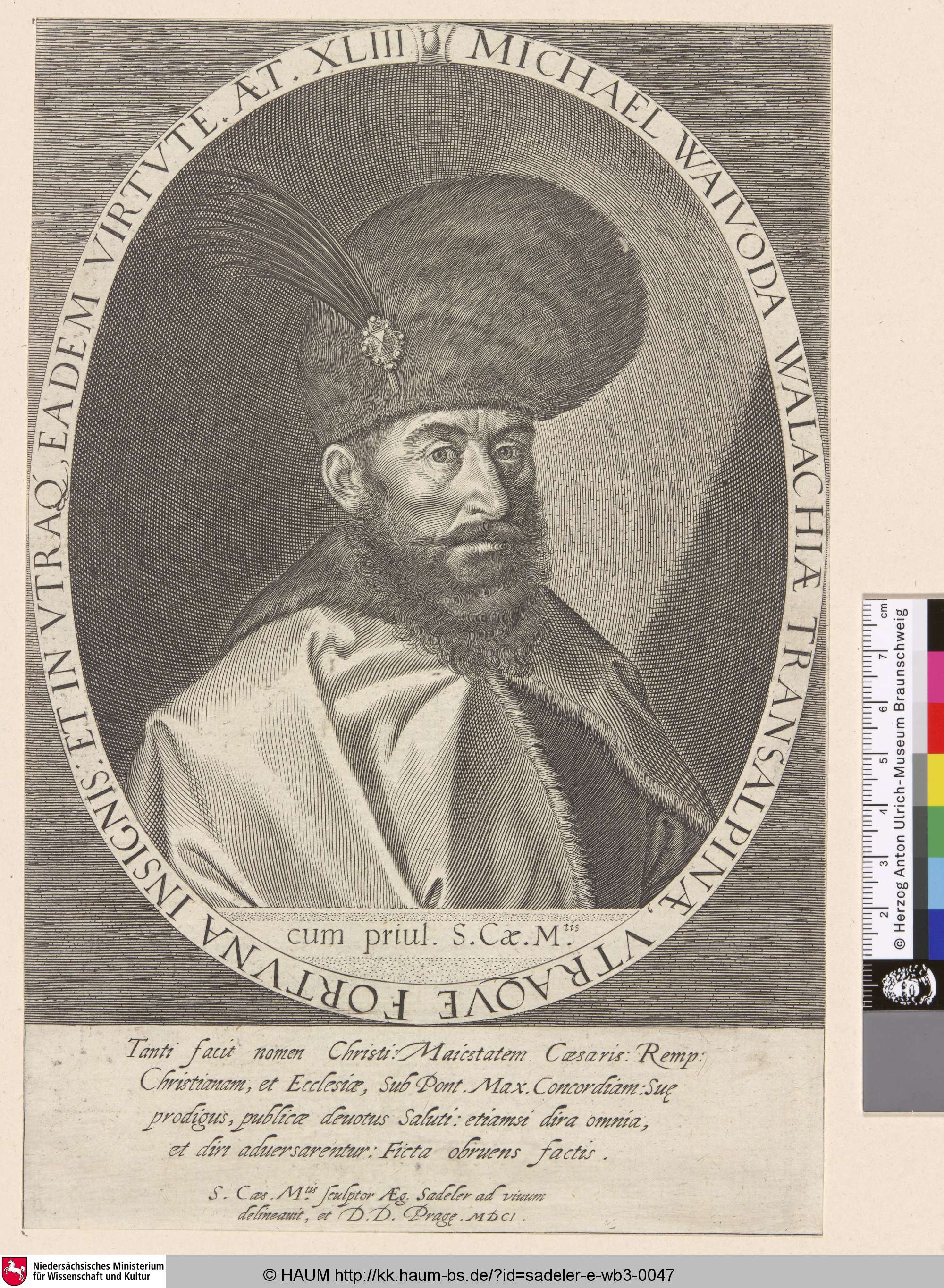 [Michael Woywod der Wallachey], Ægidius Sadeler, 1601