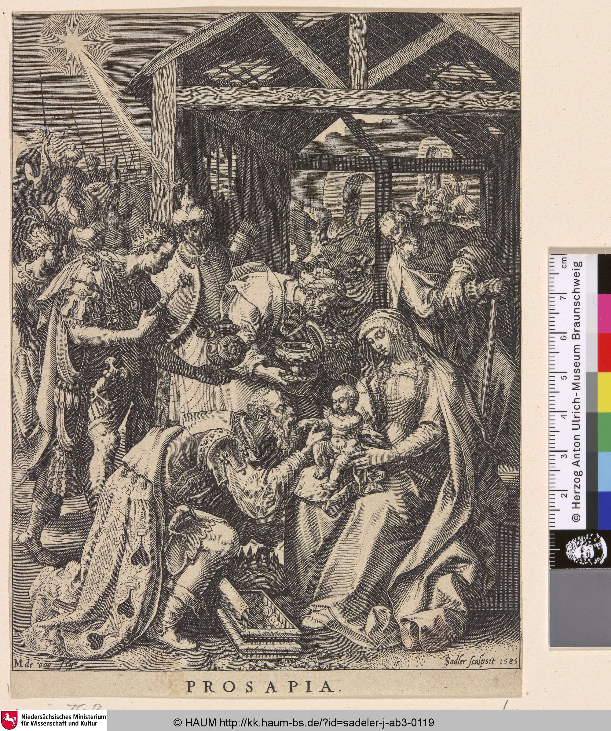 PROSAPIA, Jan Sadeler, 1585
