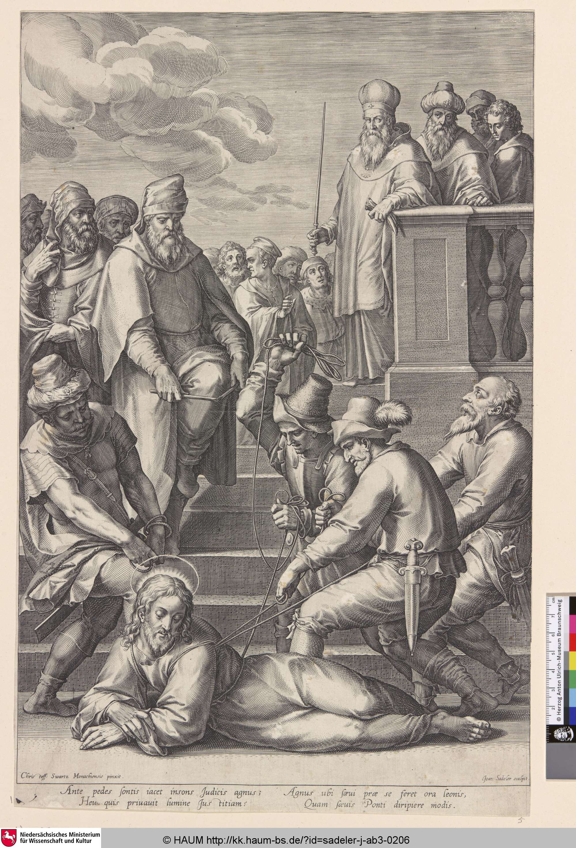 [Pilatus bricht den Stab], Jan Sadeler, 1589