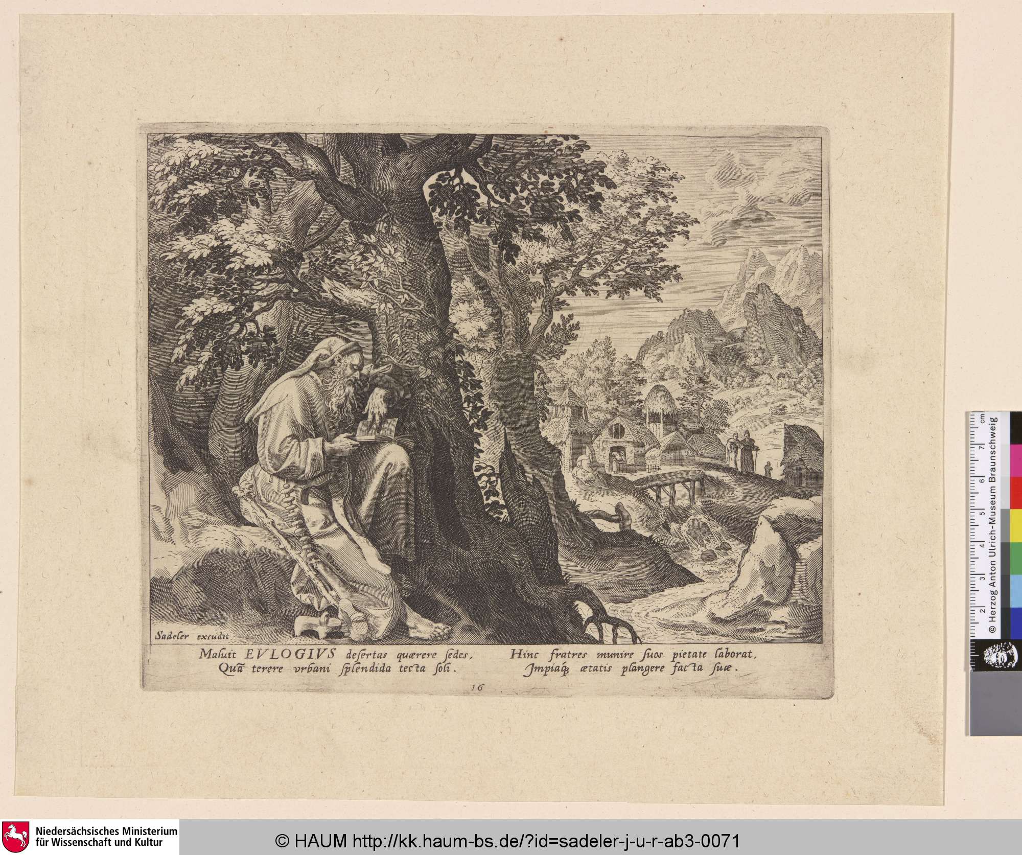[EULOGIUS; Eulogius], Jan Sadeler, 1570–1608