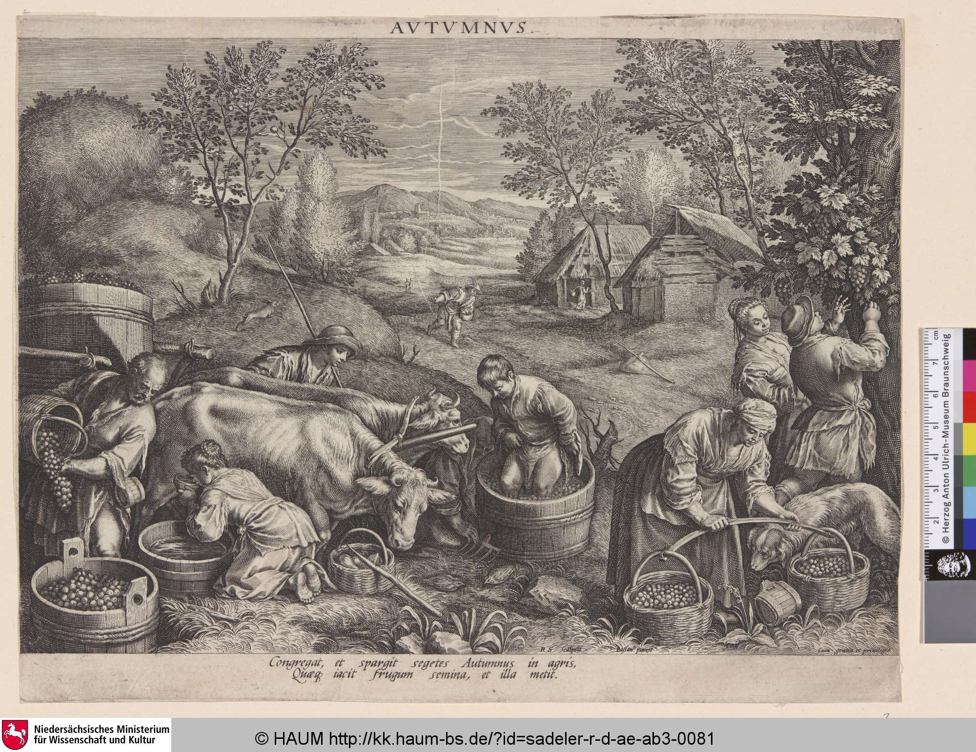 Autumnus, Raphael Sadeler, 1580–1632