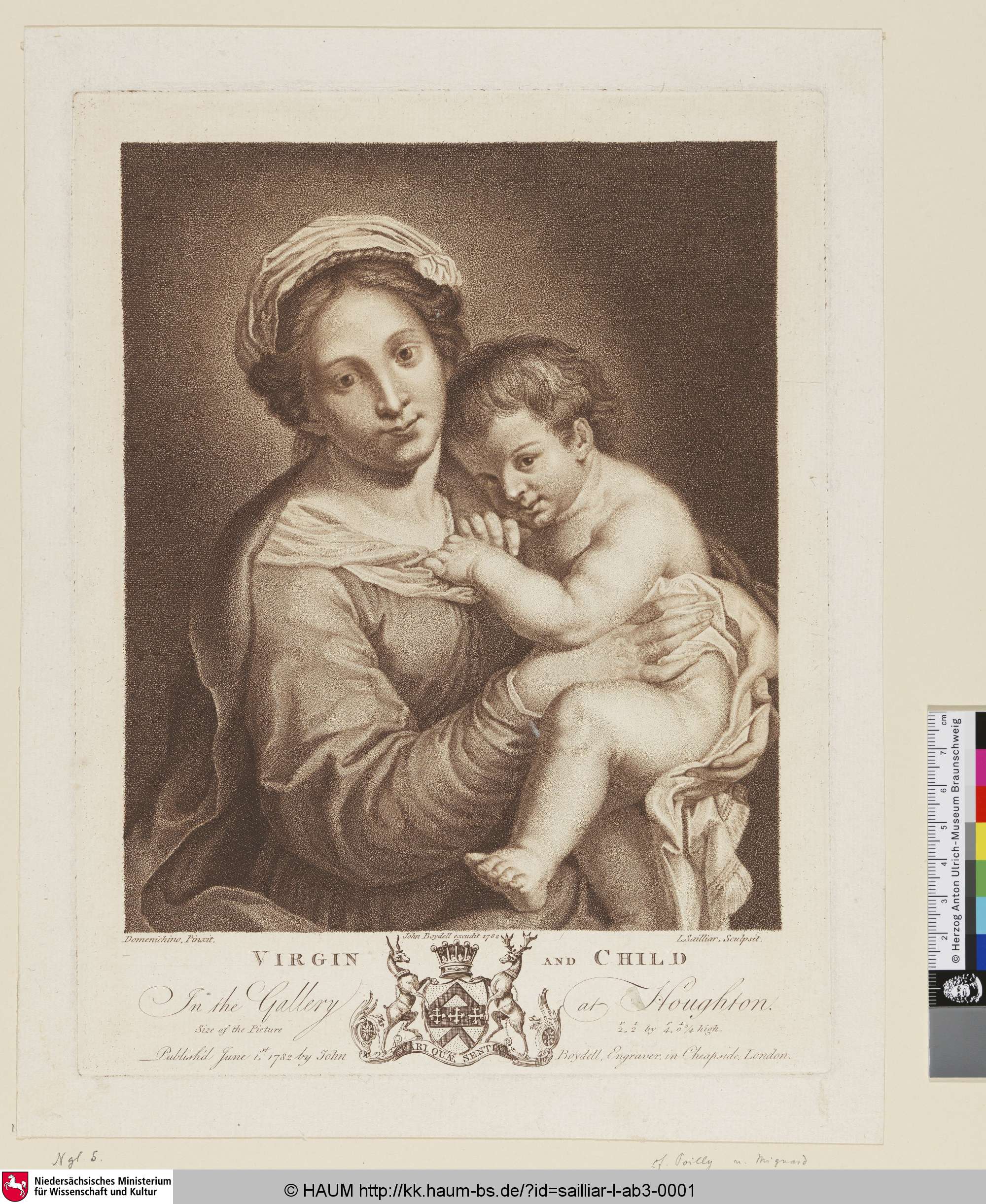 Virgin and Child, Louis Sailliar, 1782