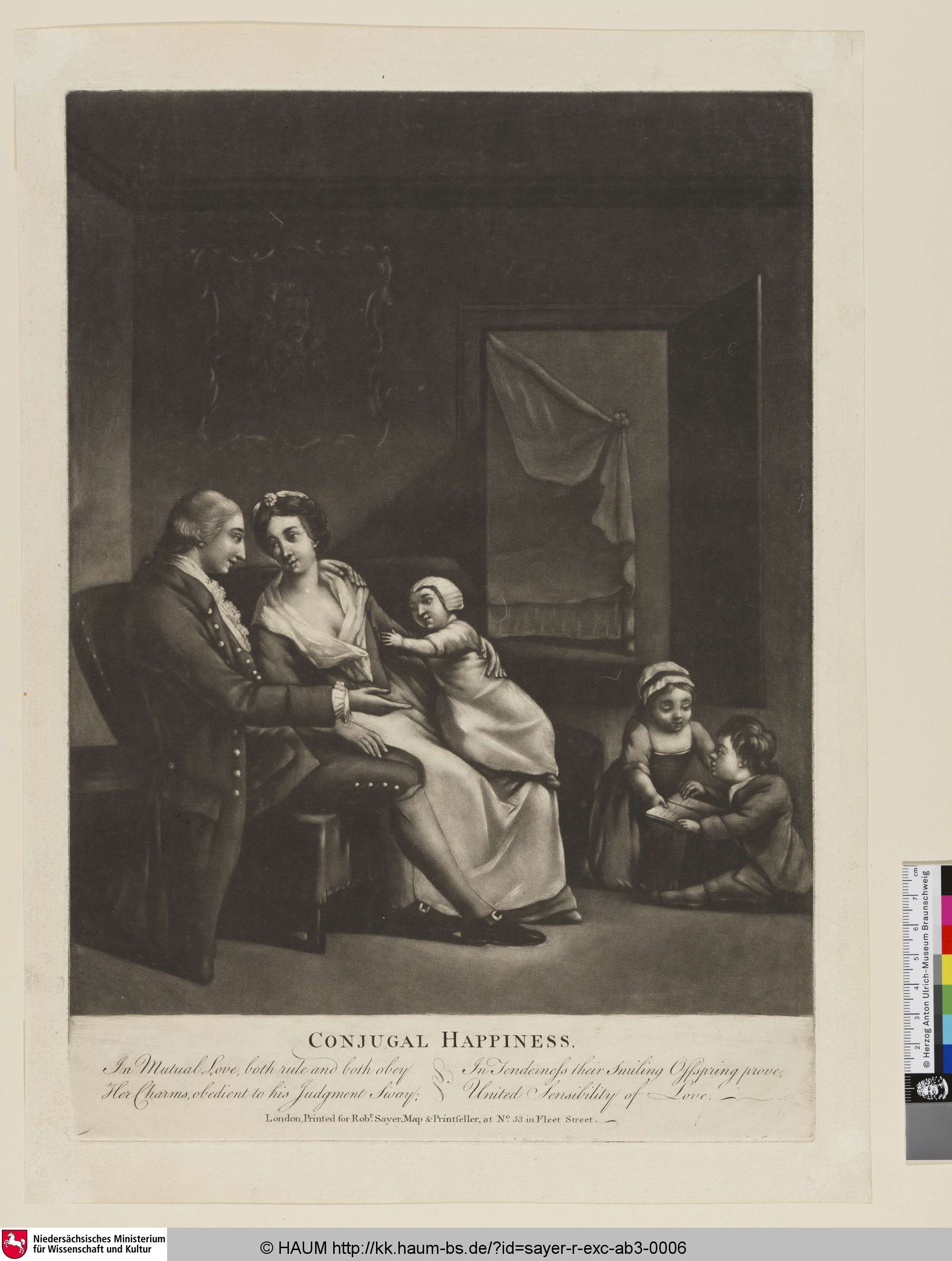 Conjugal Happiness, Robert Sayer, 1745–1794