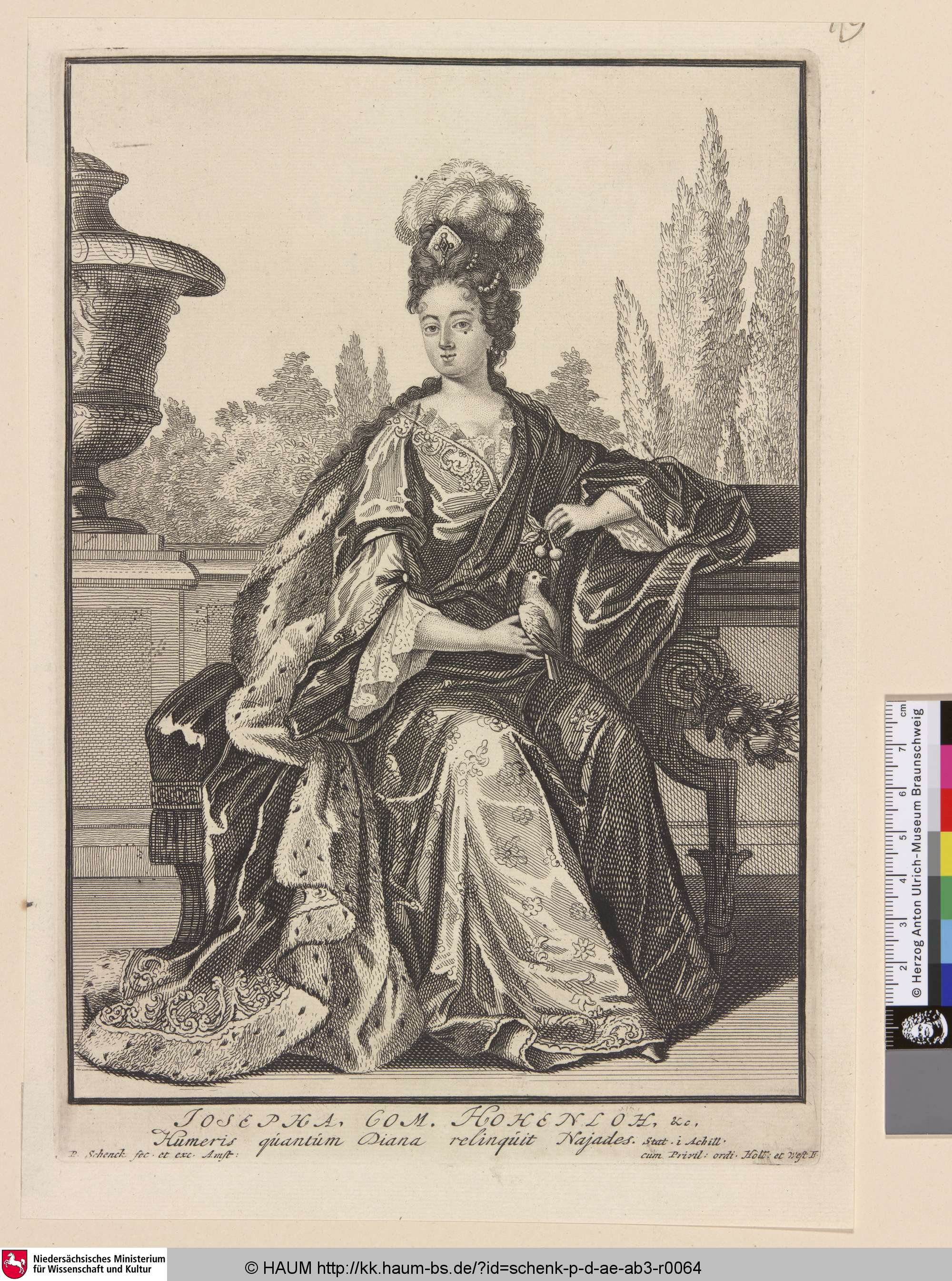 Josepha, Com. Hohenloh, &c., Pieter Schenk, 1665–1715