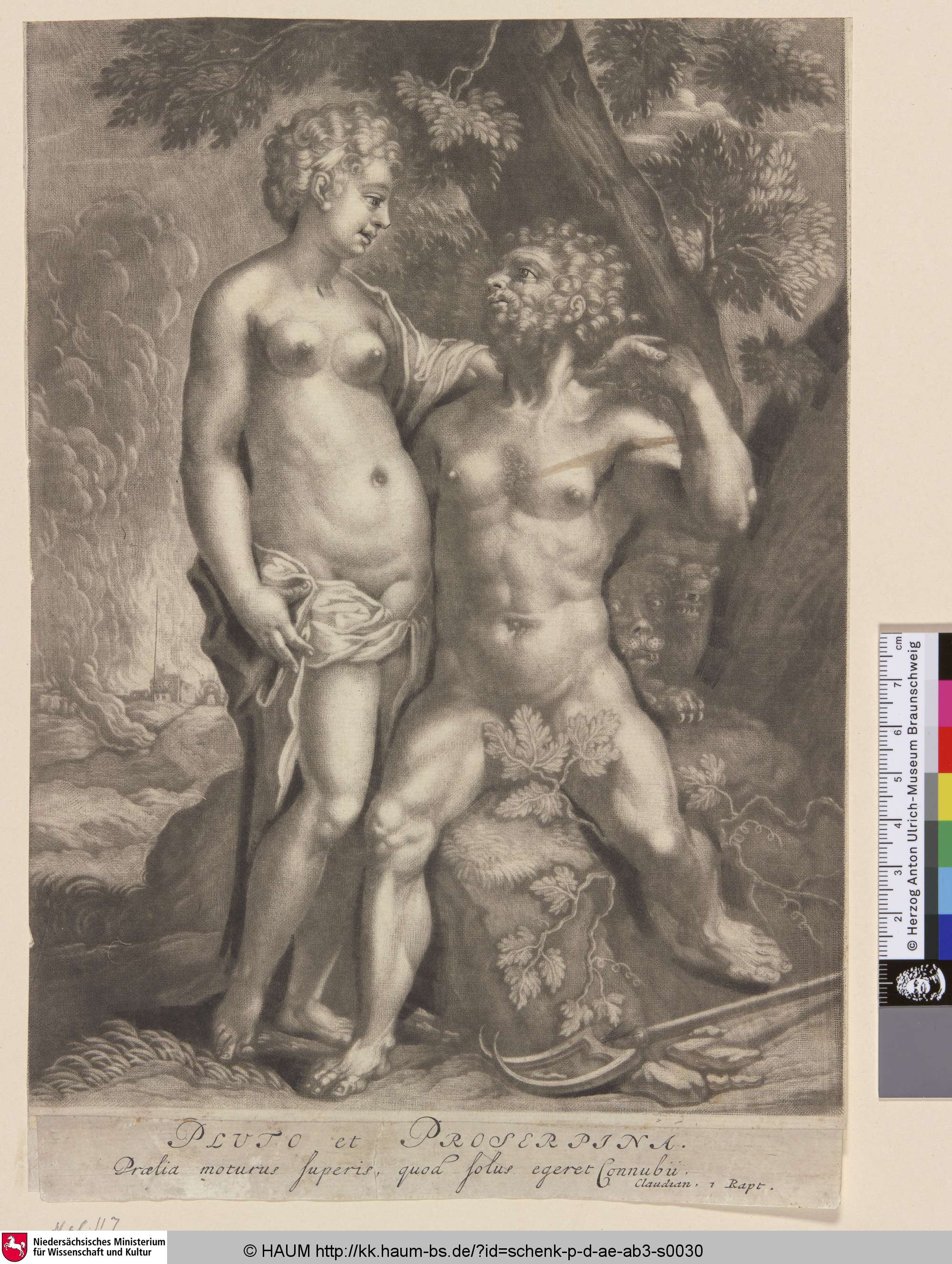 Pluto et Proserpina, Pieter Schenk, 1665–1715