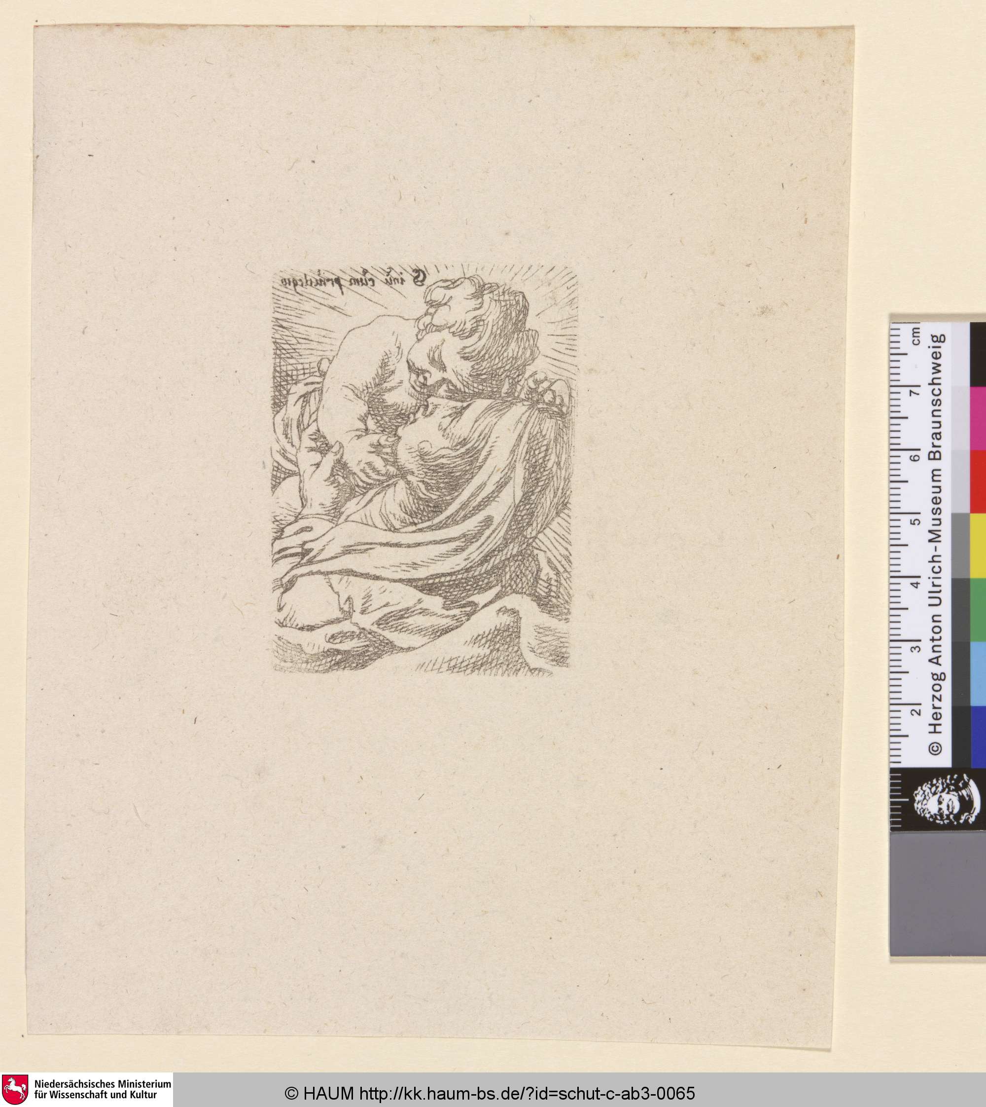 [Maria das Kind liebkosend, Contradruck; Virgin and Child, Counterproof], Cornelis Schut, 1617–1655
