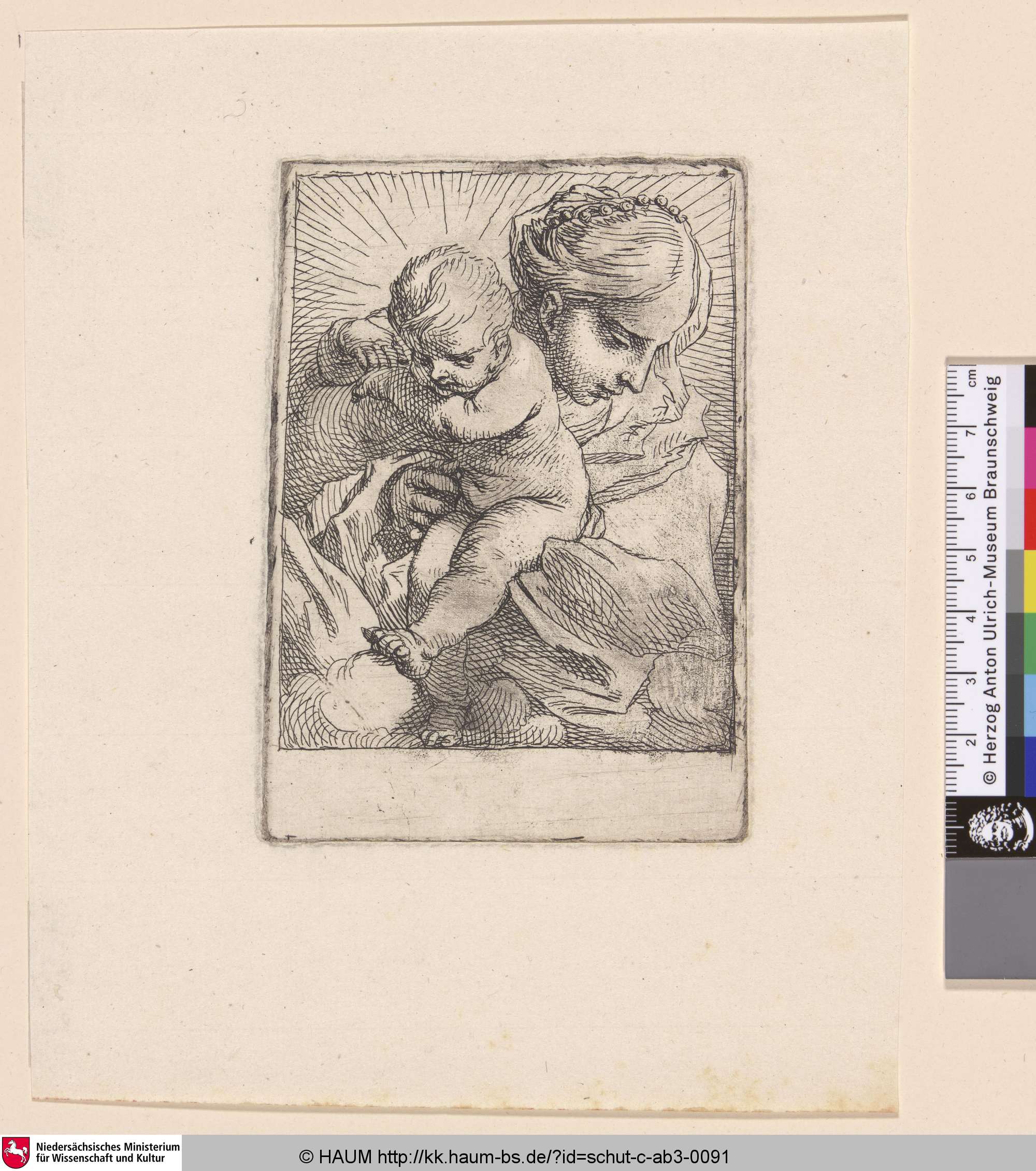 [Maria mit dem Kind; Virgin and Child], Cornelis Schut, 1617–1655