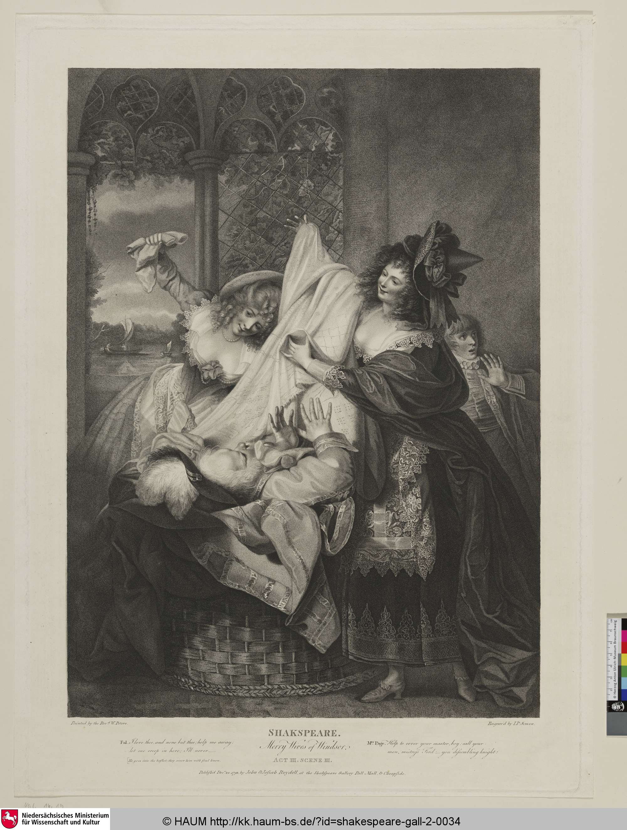 Merry Wives of Windsor, Act III. Scene III., Peters, Matthew William, 1793