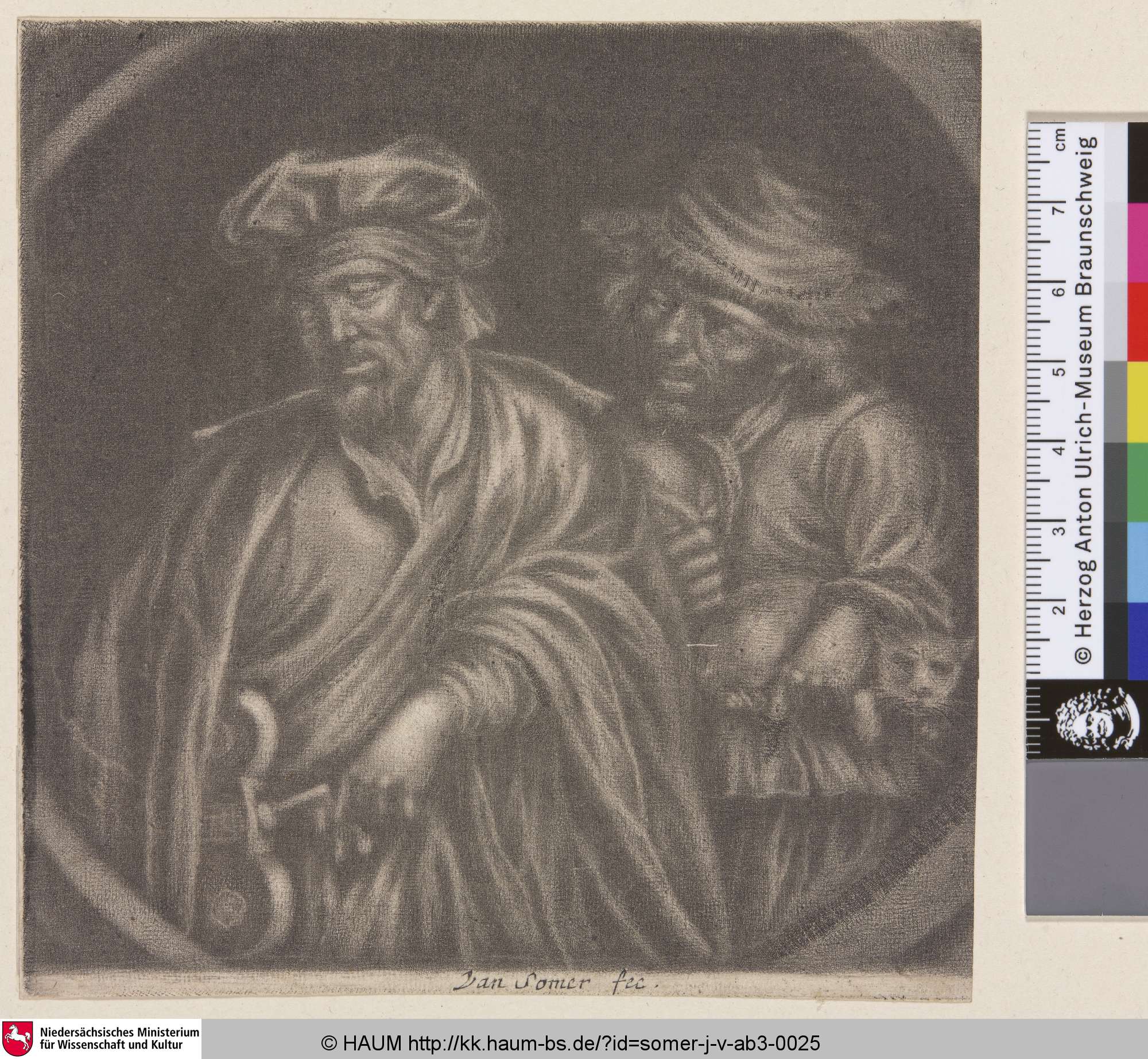 [Leierkastenmann; Hurdy-gurdy player], Jean Somer, 1665–1699