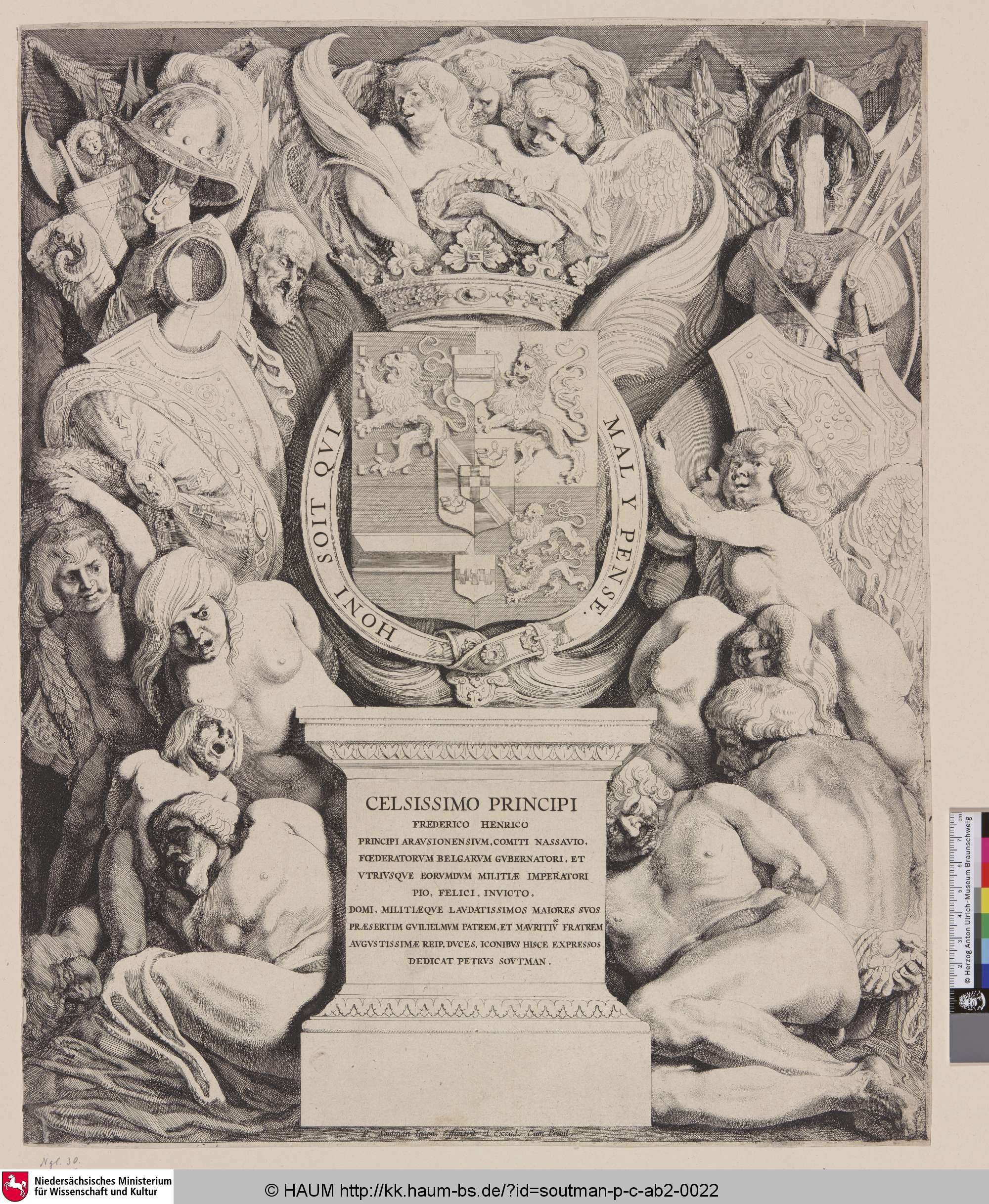 [Titelblatt zur Serie: Prinzen von Nassau; Title to a Series Princes Of Nassau], Pieter Soutman, 1600–1657