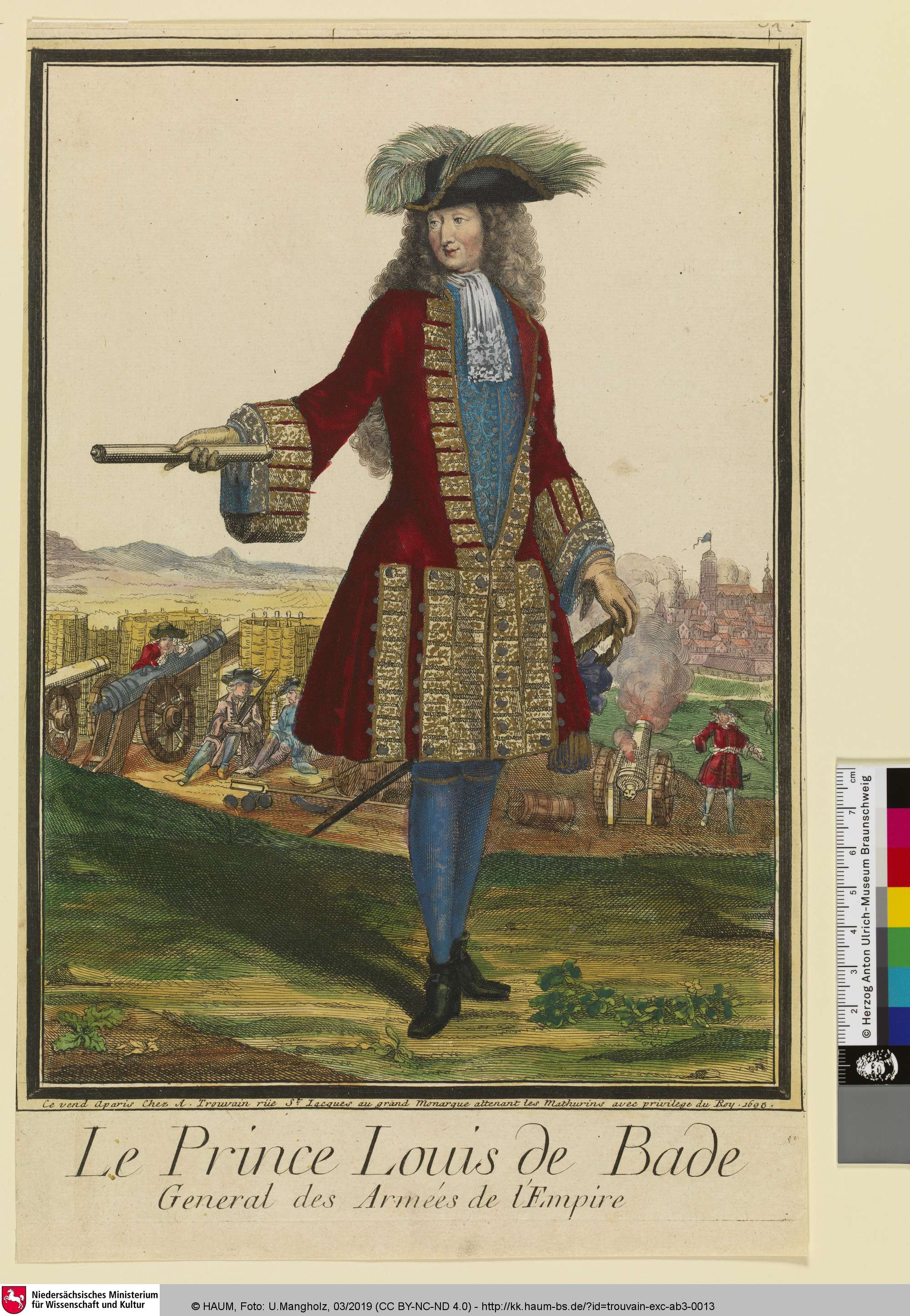 Le Prince Louis de Bade, Antoine Trouvain, 1676–1708