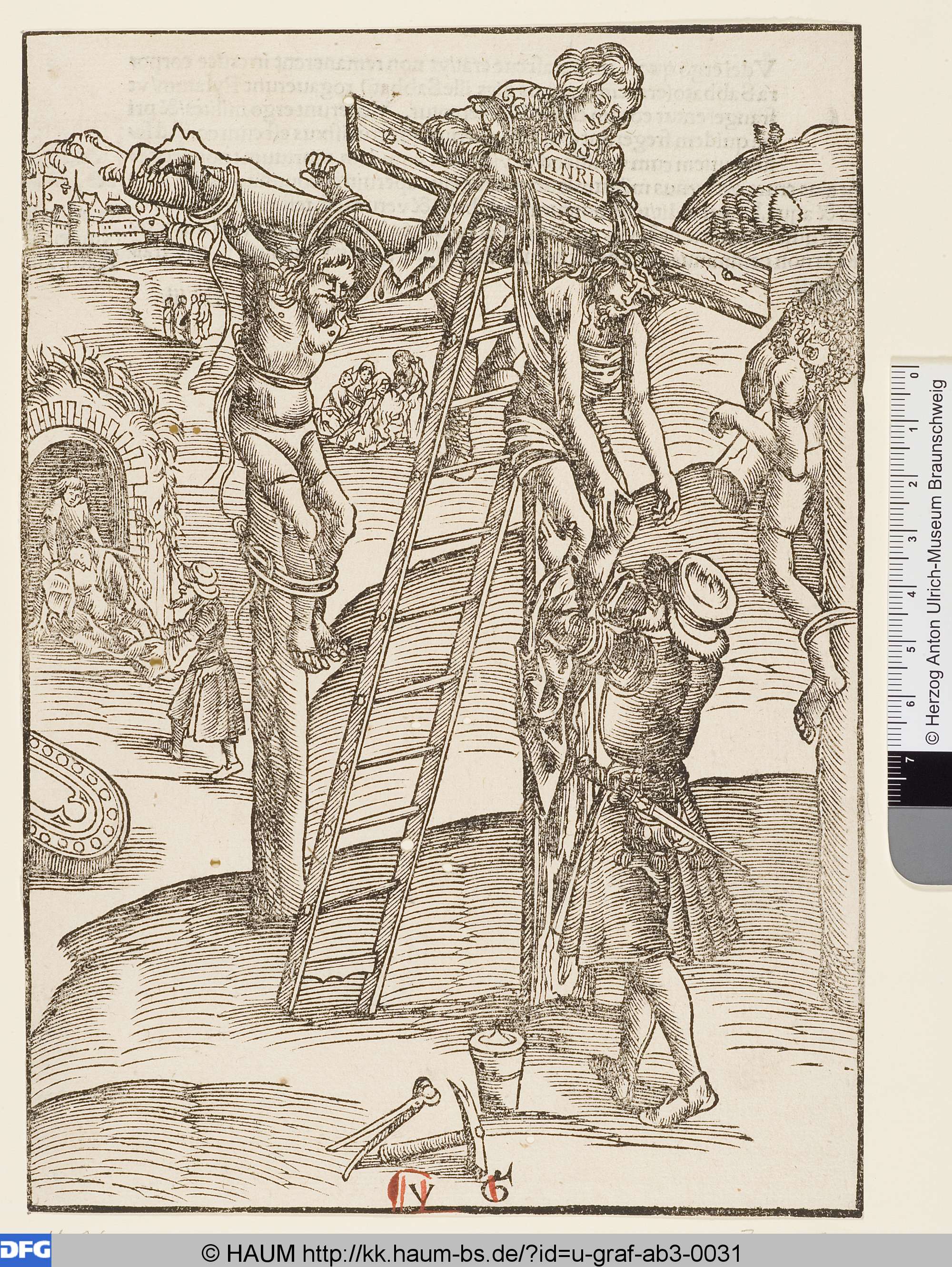 Kreuzabnahme, Urs Graf senior, 1506