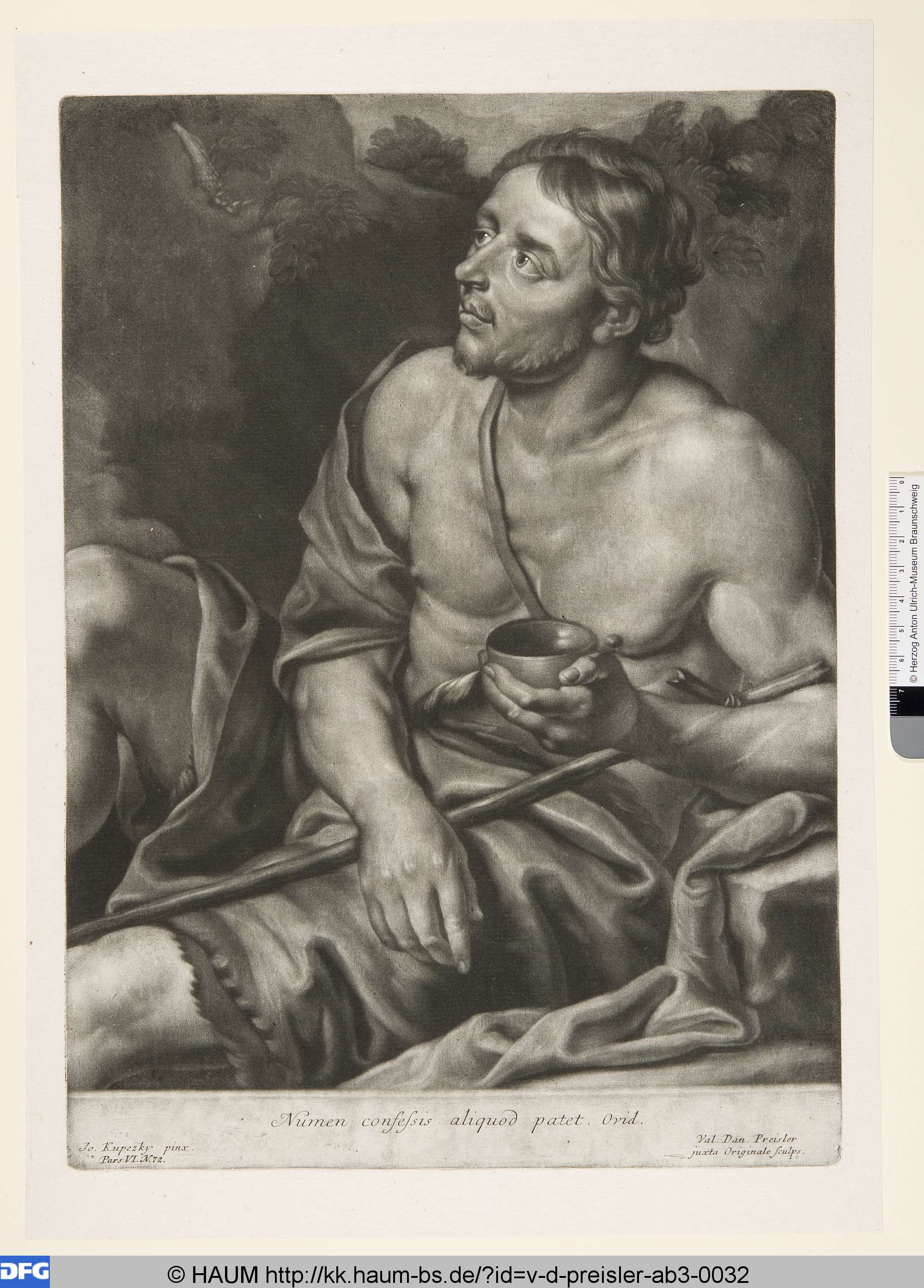 Hl. Johannes der Täufer, Valentin Daniel Preißler, 1737–1745