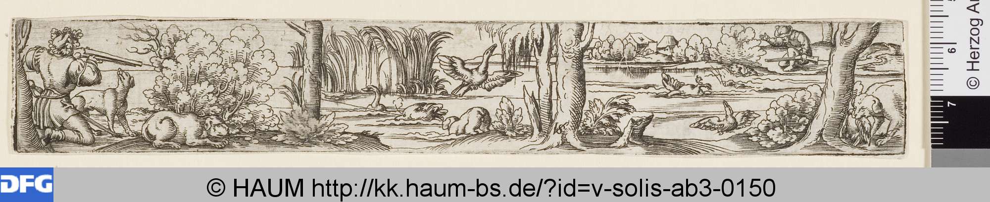 Entenjagd, Virgil Solis, 1534–1562