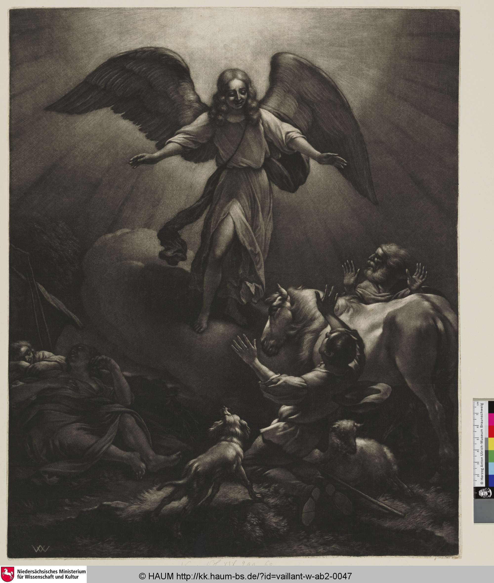 [Der Engel erscheint den Hirten; The Angel Appearing to the Shepherds], Pieter Lastman, 1643–1677