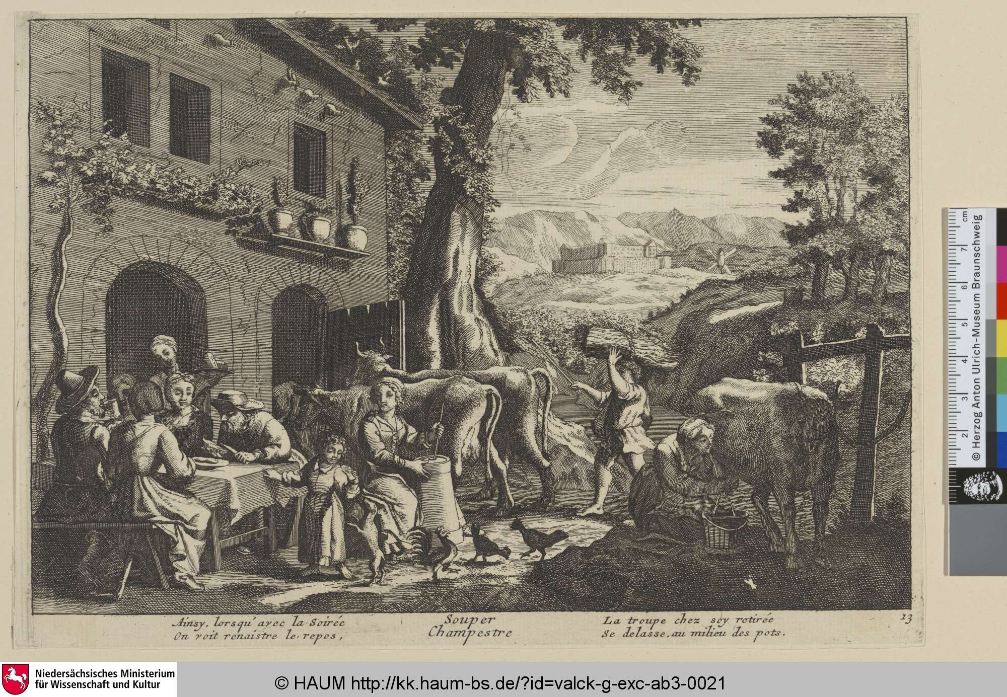 Souper Champestre, Gerard Valck, 1651–1726
