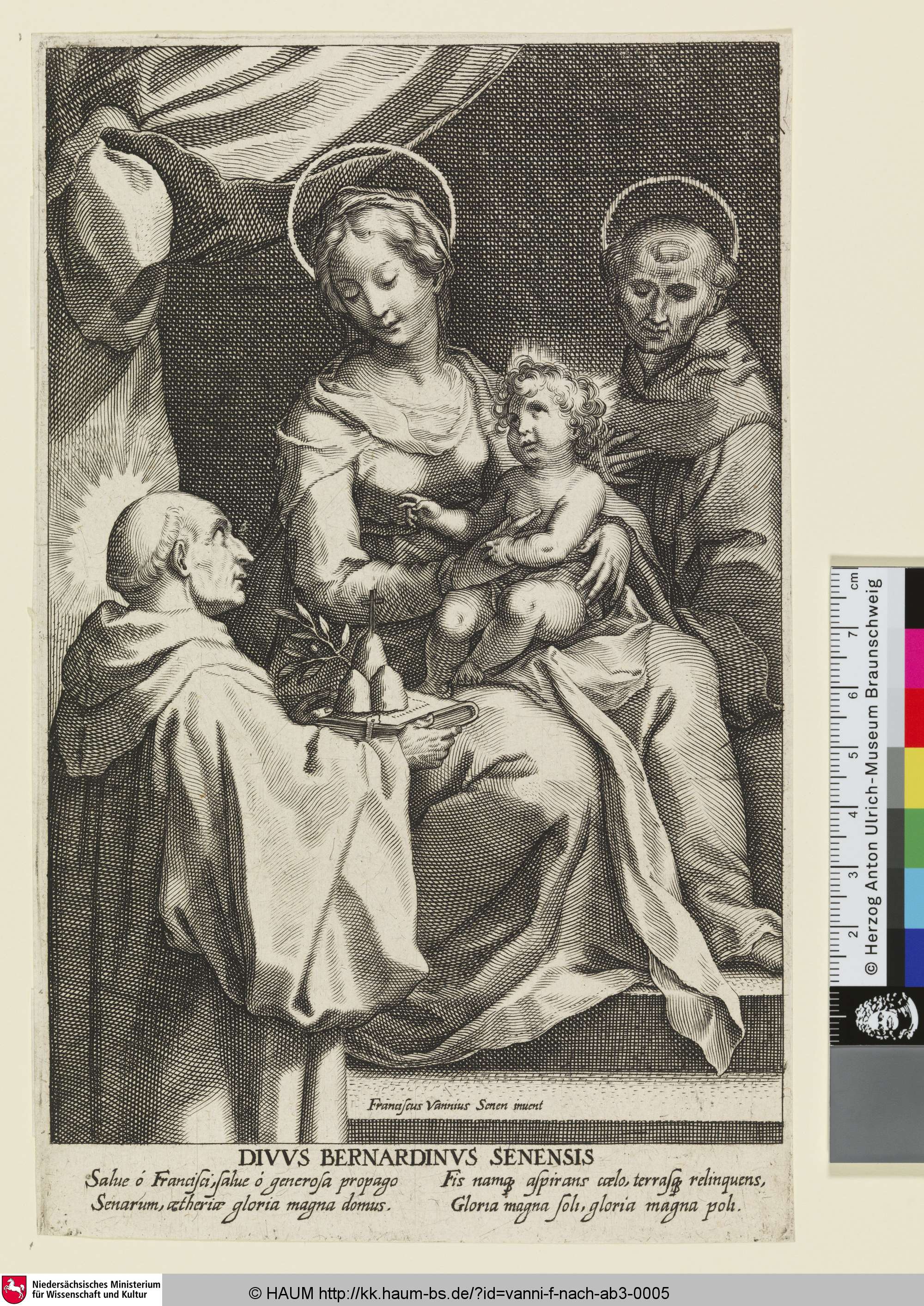DIVVS BERNARDINVS SENENSIS, Francesco Vanni, 1626–1675