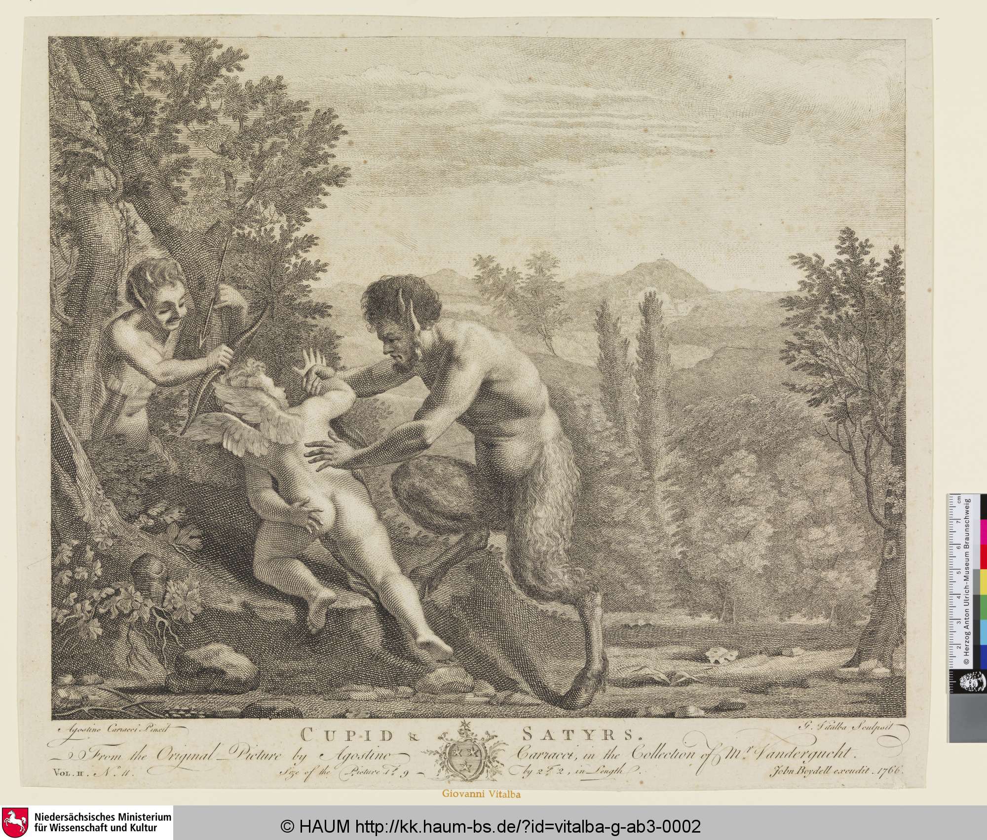 [CUPID & SATYRS], Giovanni Vitalba, 1766