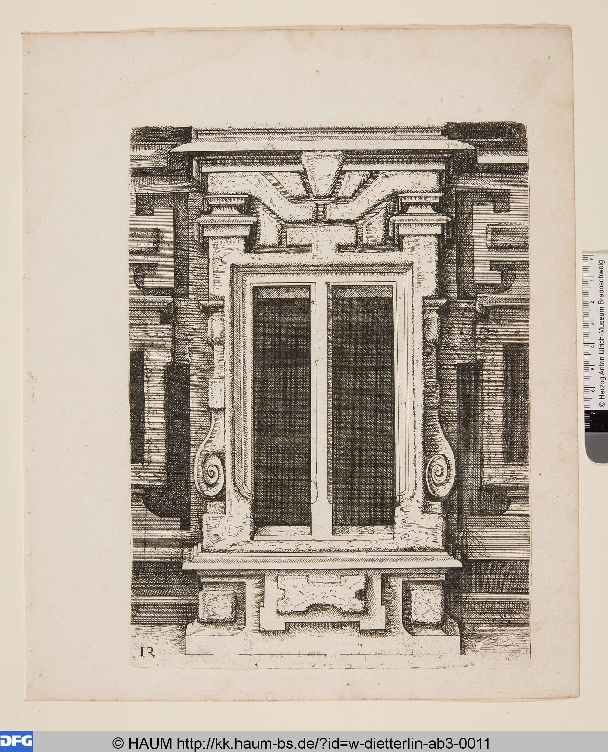 Toskanisches Fenster, Balthasar Caimox, 1598