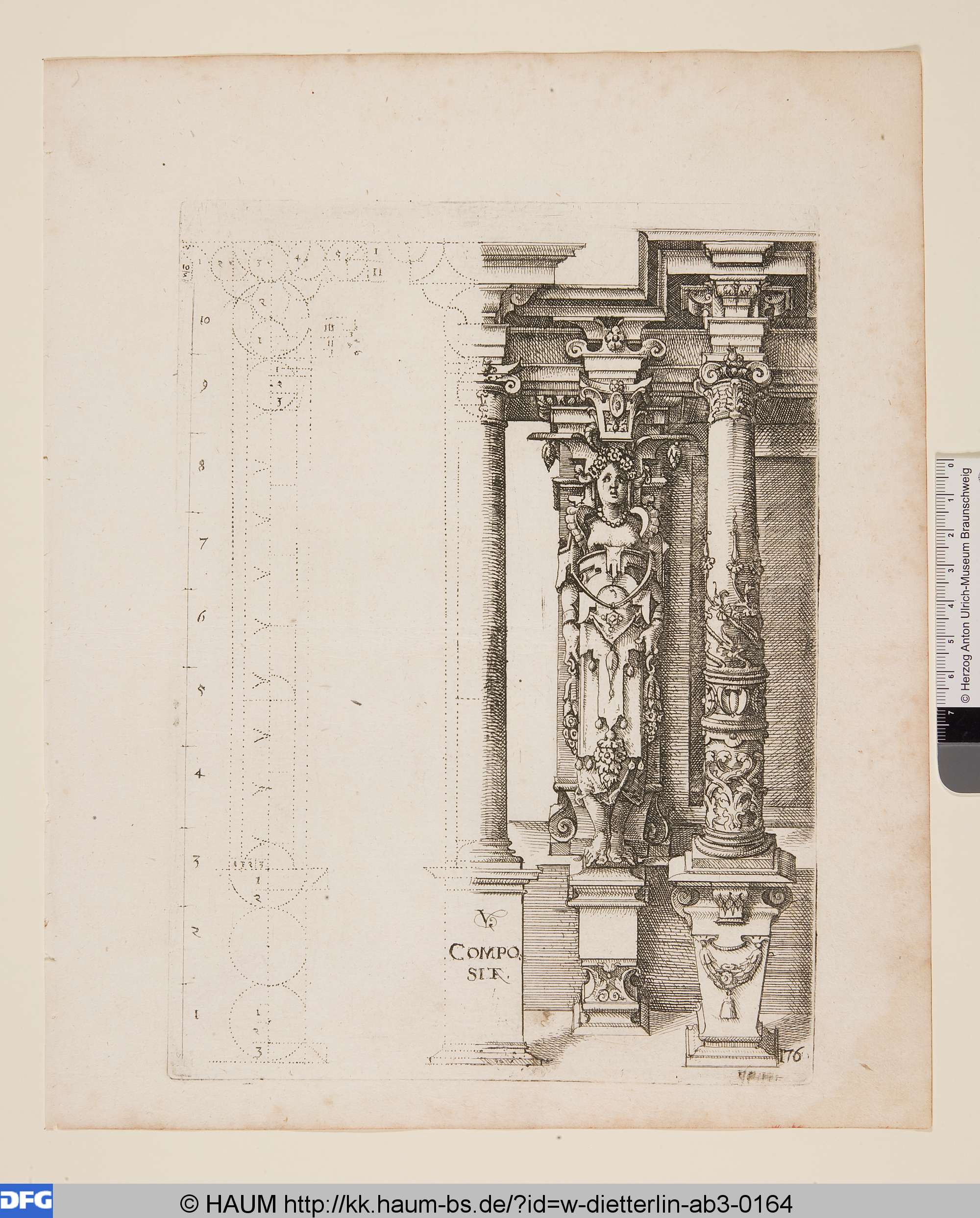 Komposite Säulen, Balthasar Caimox, 1598