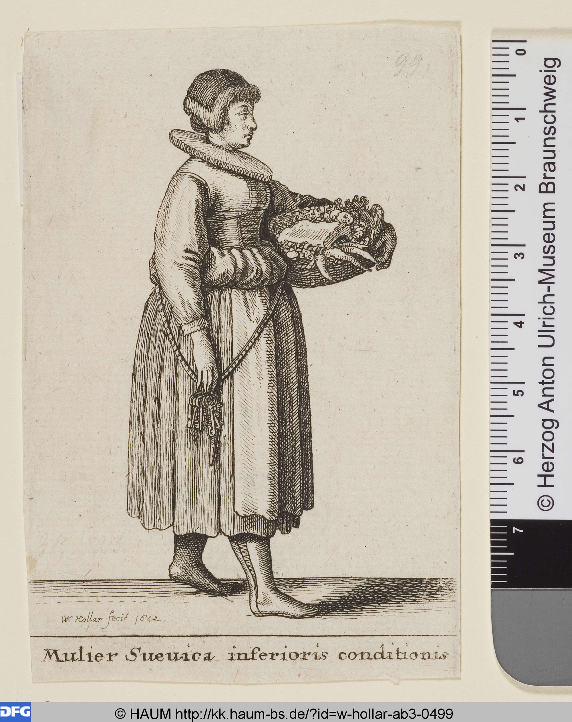 Augsburgerin, Wenceslaus Hollar, 1642