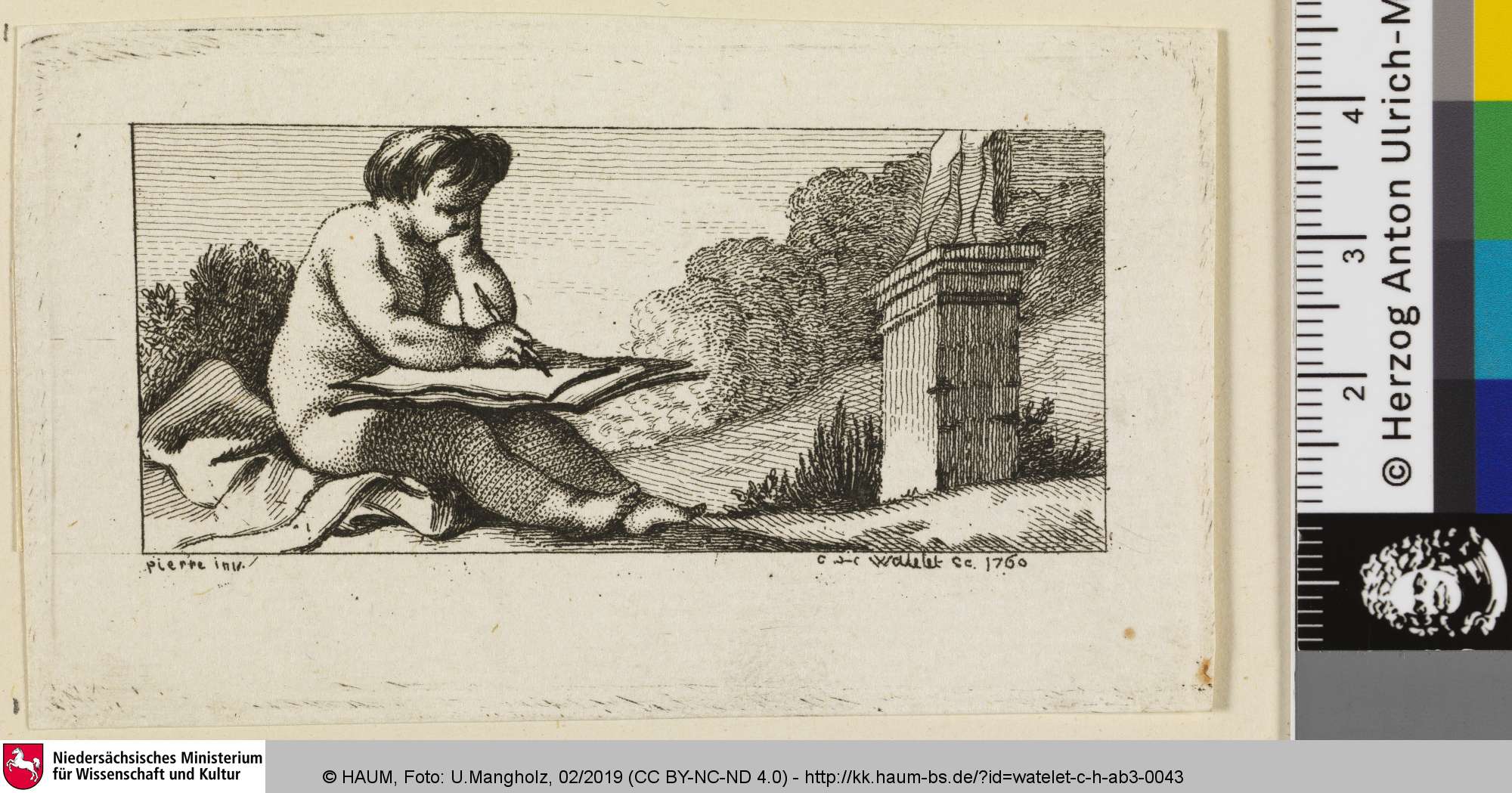 [Zeichnender Putto], Claude-Henri Watelet, 1760