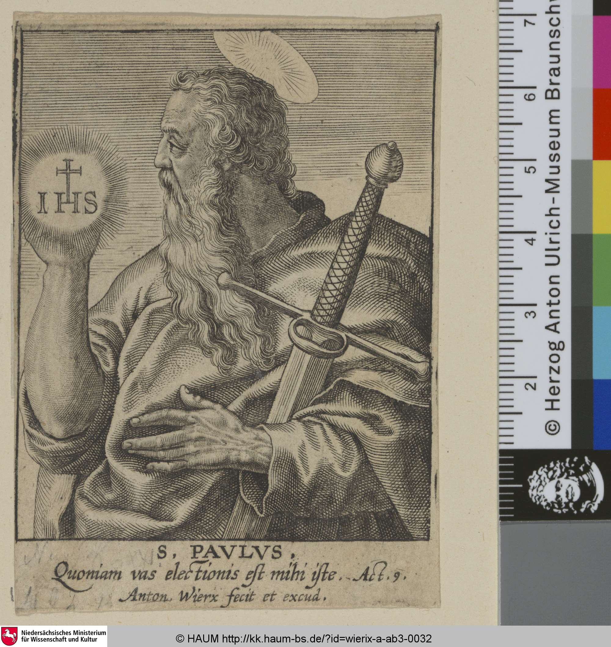 S. Paulus., Antonie Wierix, 1572–1604