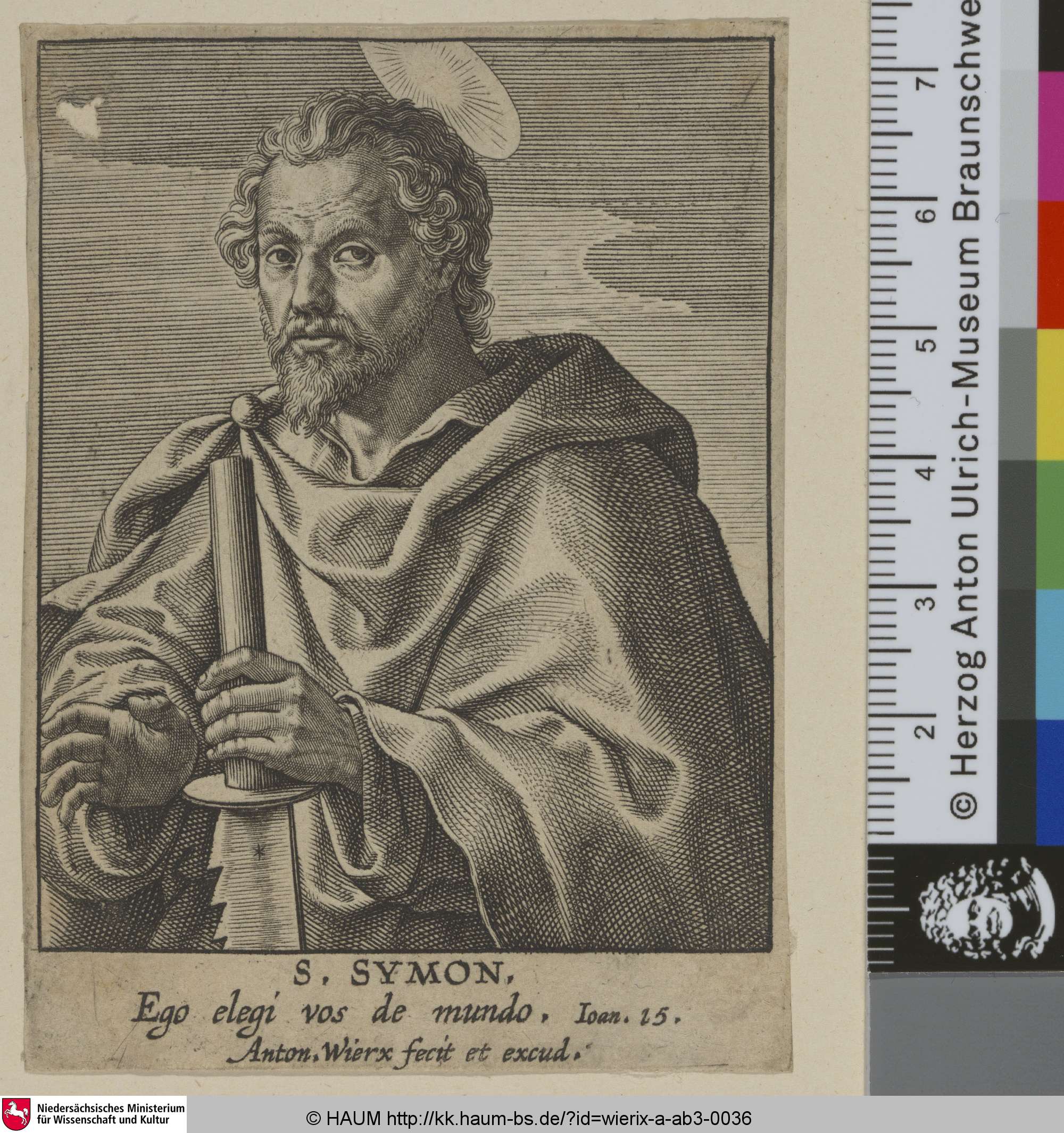 S. Symon., Antonie Wierix, 1572–1604