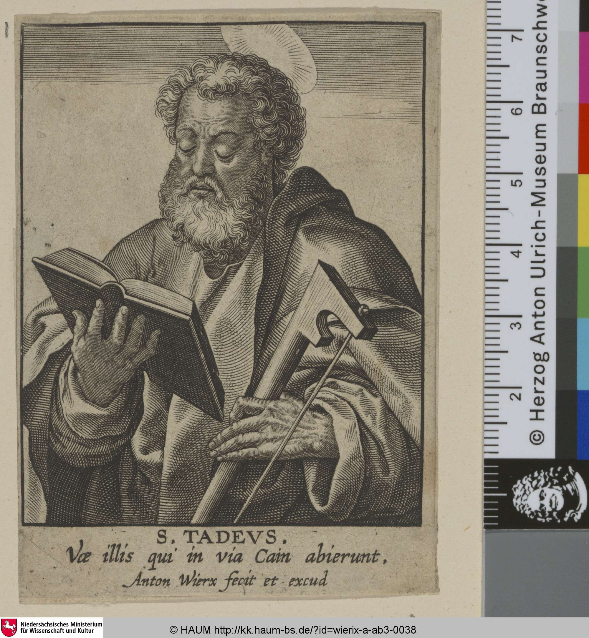 S. Tadeus., Antonie Wierix, 1572–1604