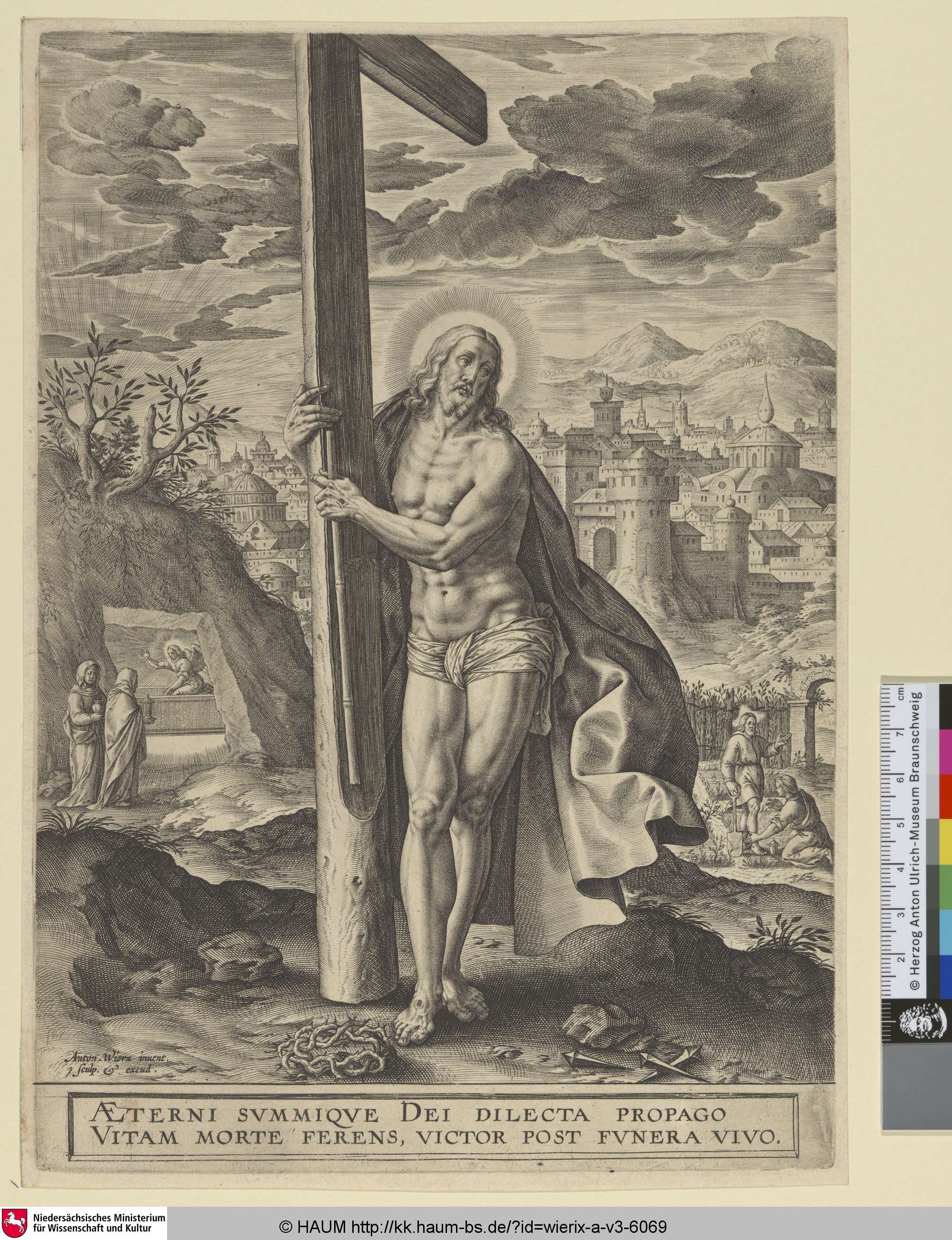 [Der auferstandene Christus; The Resurrected Christ], Antonie Wierix, 1572–1604