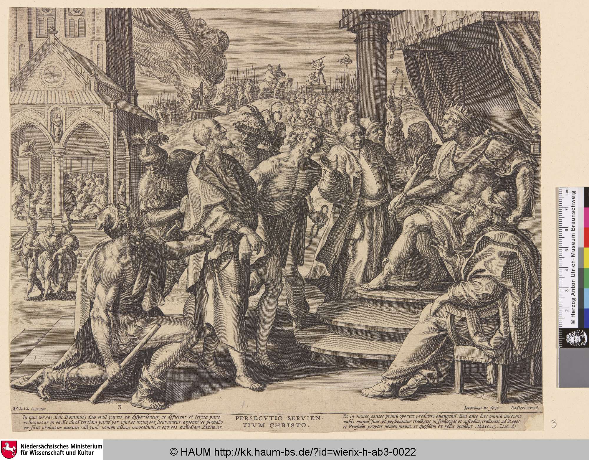 Persecutio Servientium Christo., Maerten de Vos, 1583