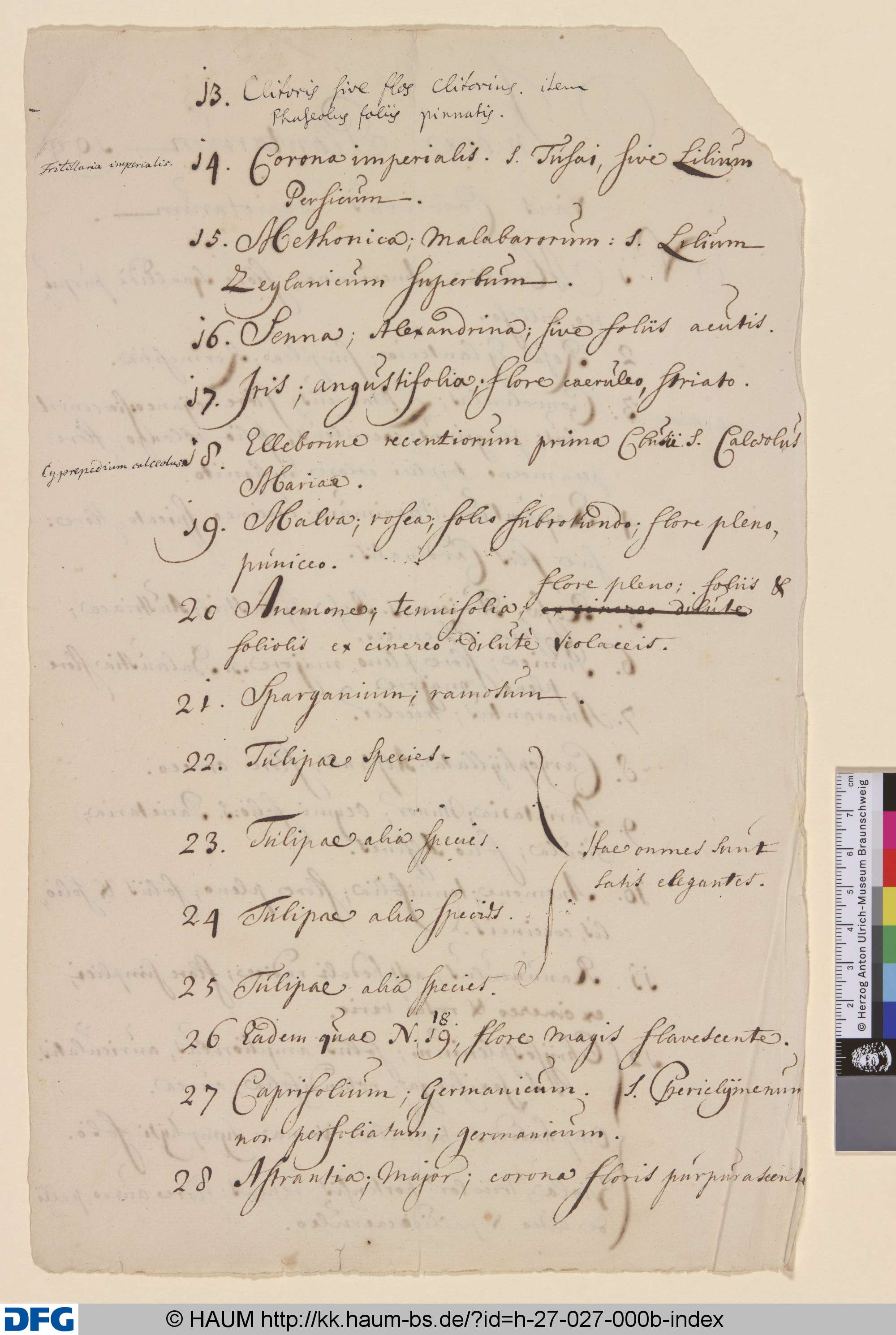 Inhaltsverzeichnis Seite 2, 1651–1700