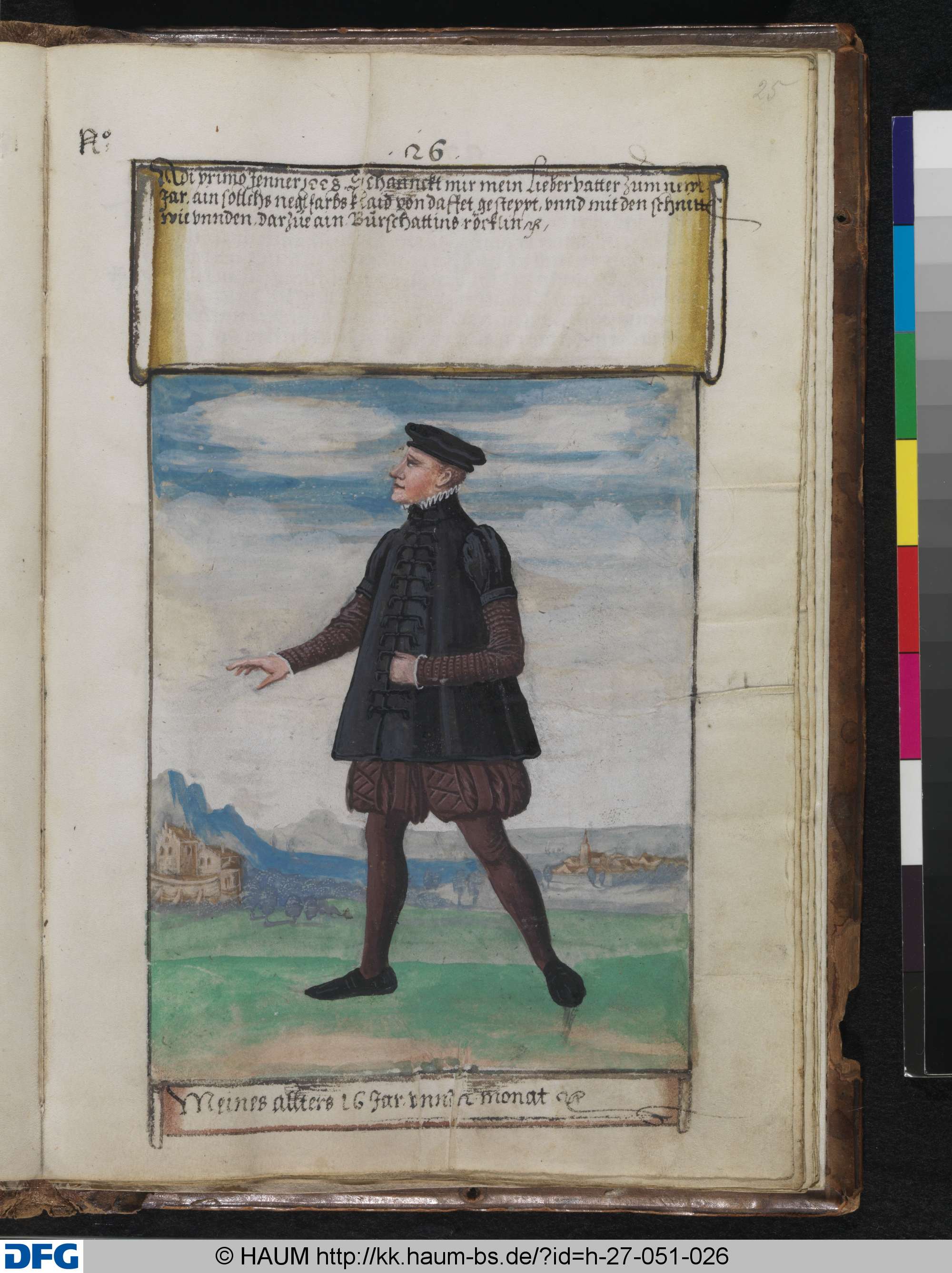 Meines allters 16 jar unnd 2. monat., Jeremias Schemel, 1561