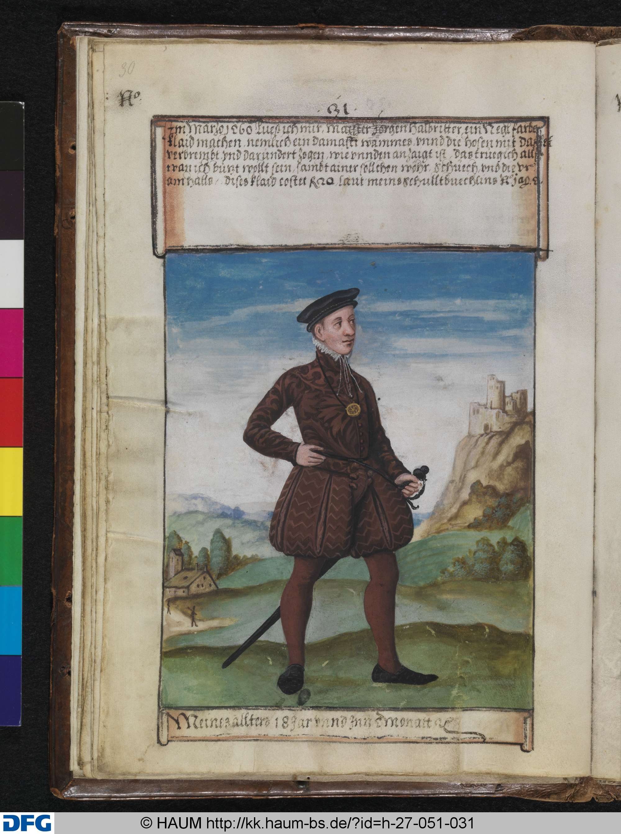 Meines allters 18 jahr unnd inn 5 monatt., Jeremias Schemel, 1561