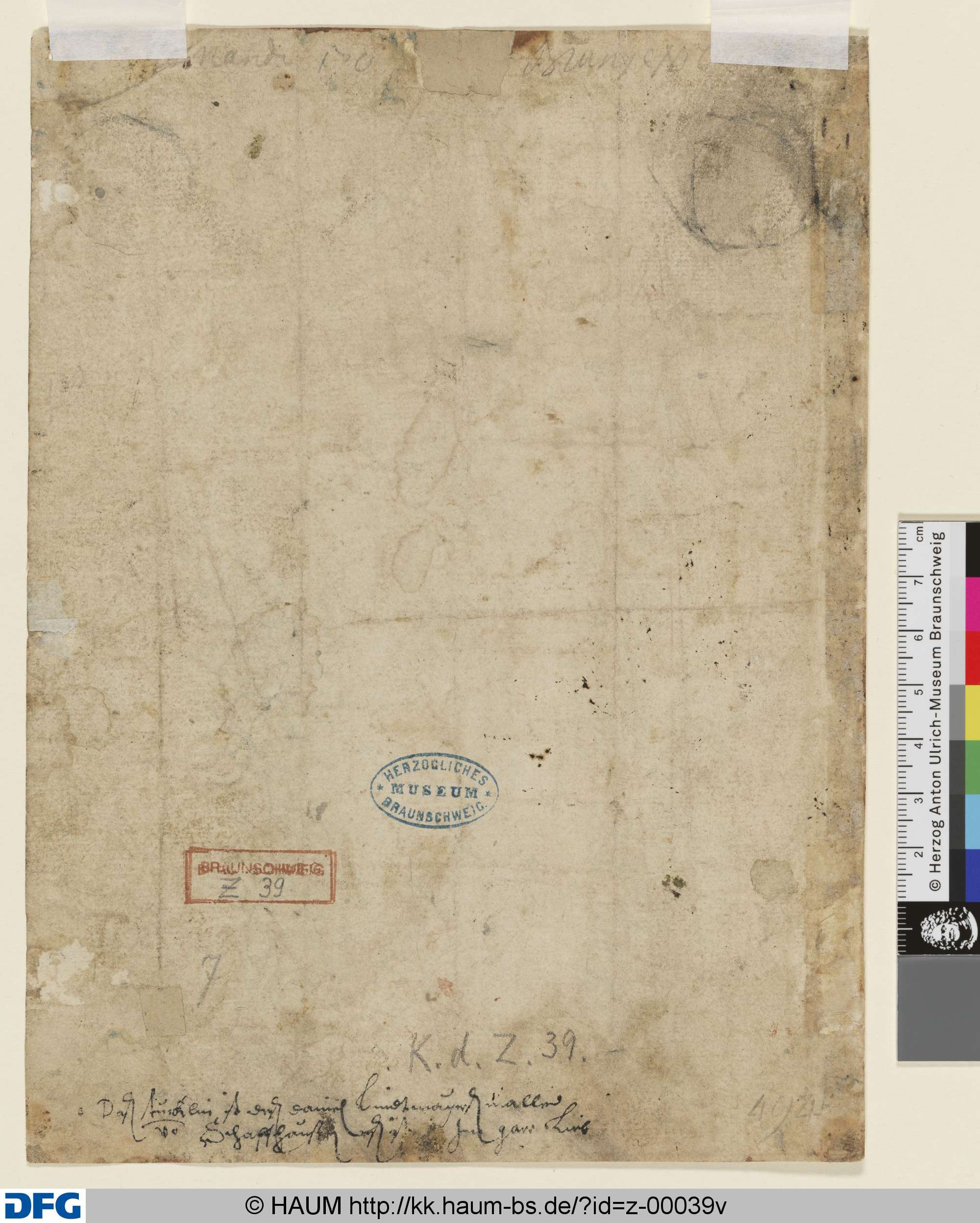 Skizzierte Rundnischen; Notizen, Daniel Lindtmayer, 1520–1606
