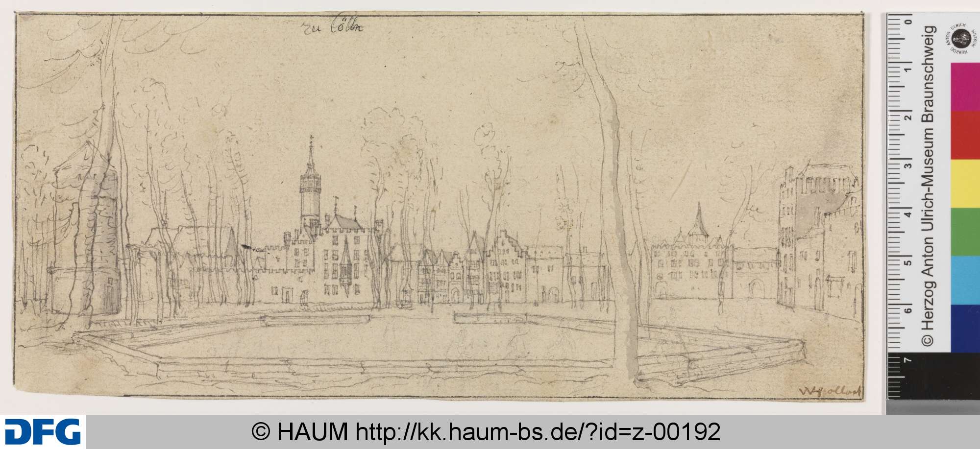 Der Neumarkt in Köln, Wenceslaus Hollar, 1630–1636