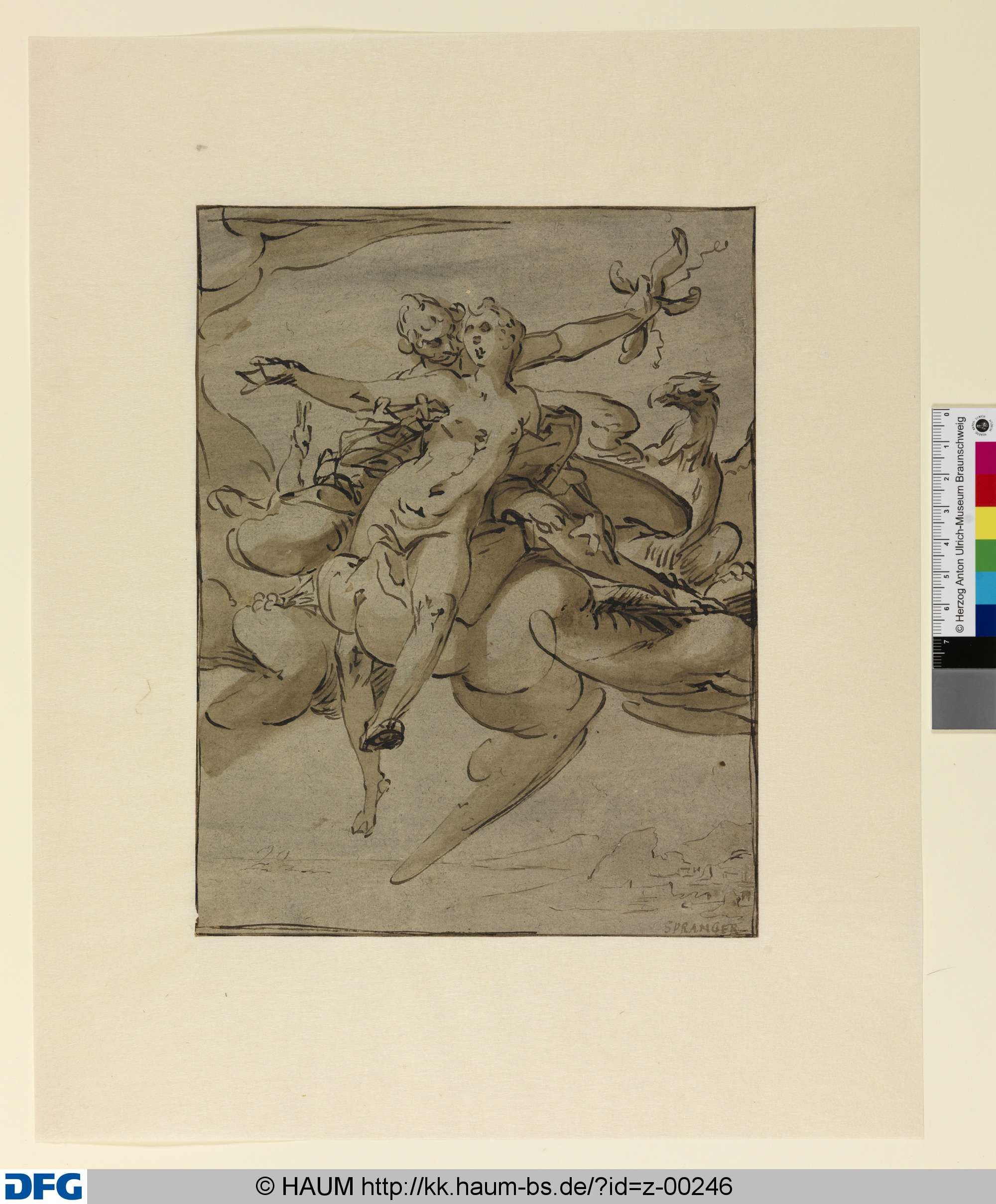 Jupiter und Juno auf Wolken, Bartholomeus Spranger, 1581–1589