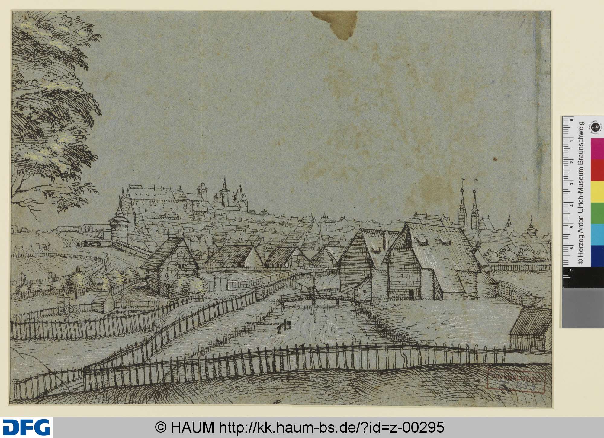 Ansicht von Nürnberg, Lorenz Strauch, 1573