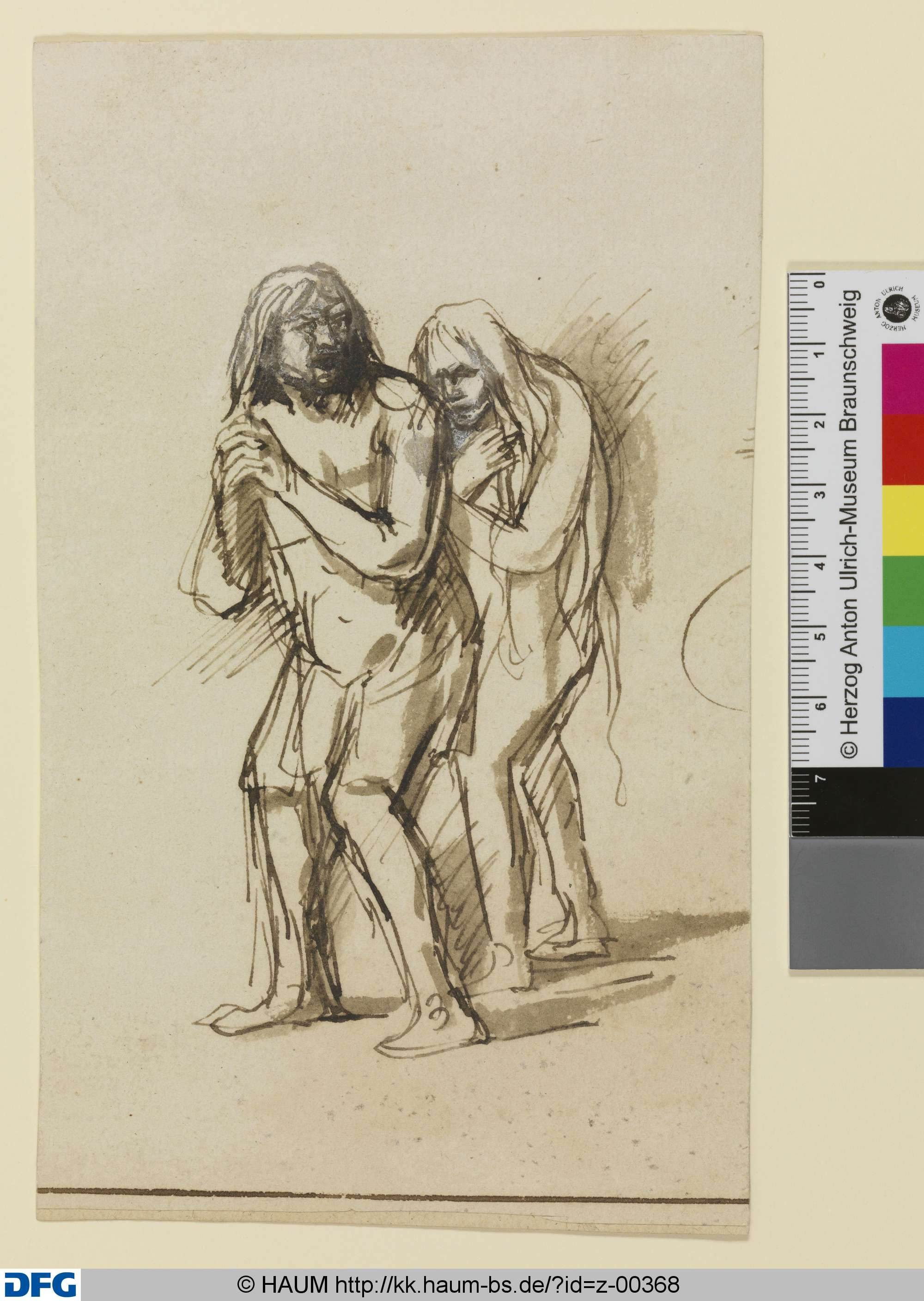 Adam und Eva fliehen aus dem Paradies, Rembrandt - Schule, 1639–1688