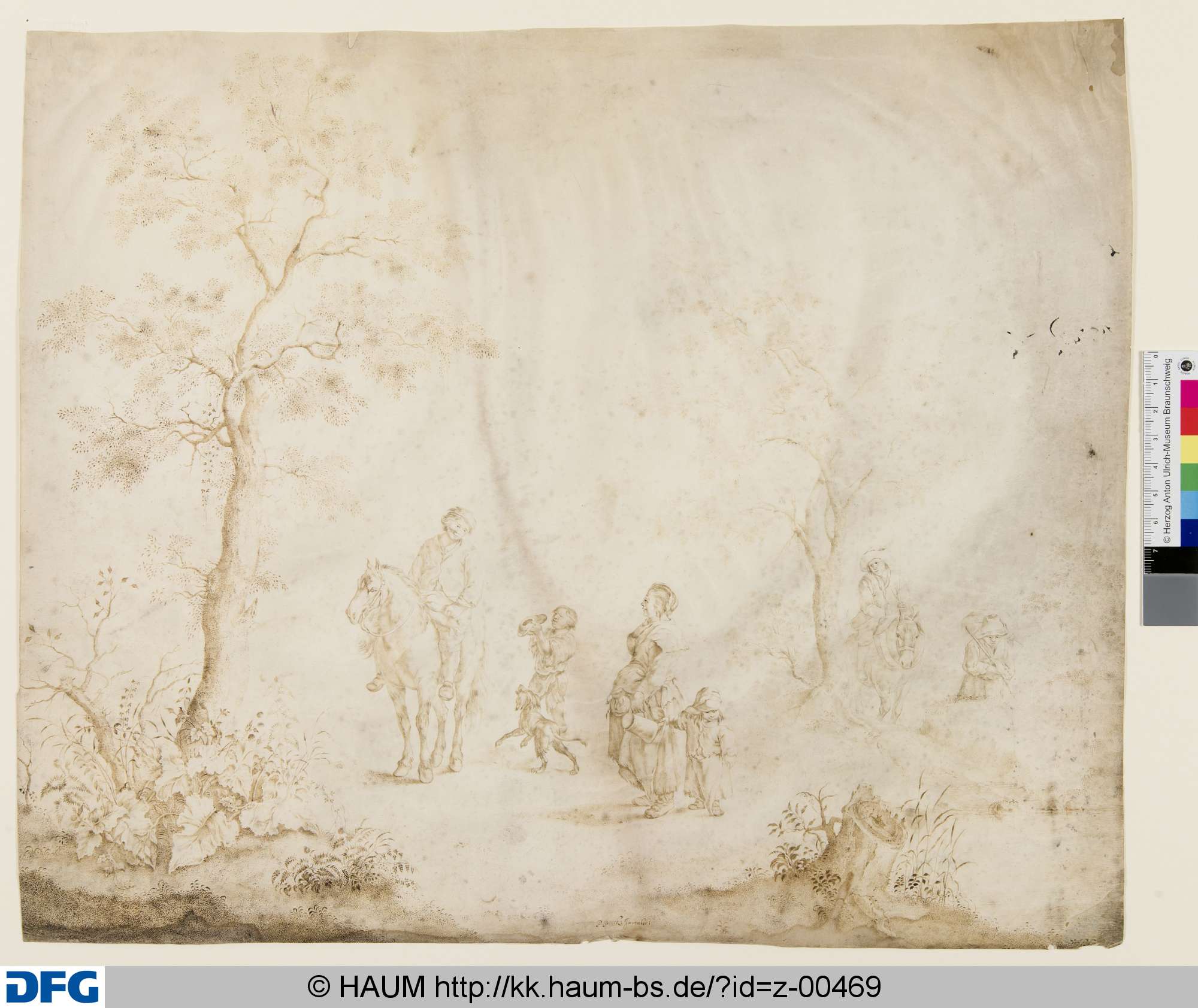 Reiter, von Bettlern angehalten, 1645–1650