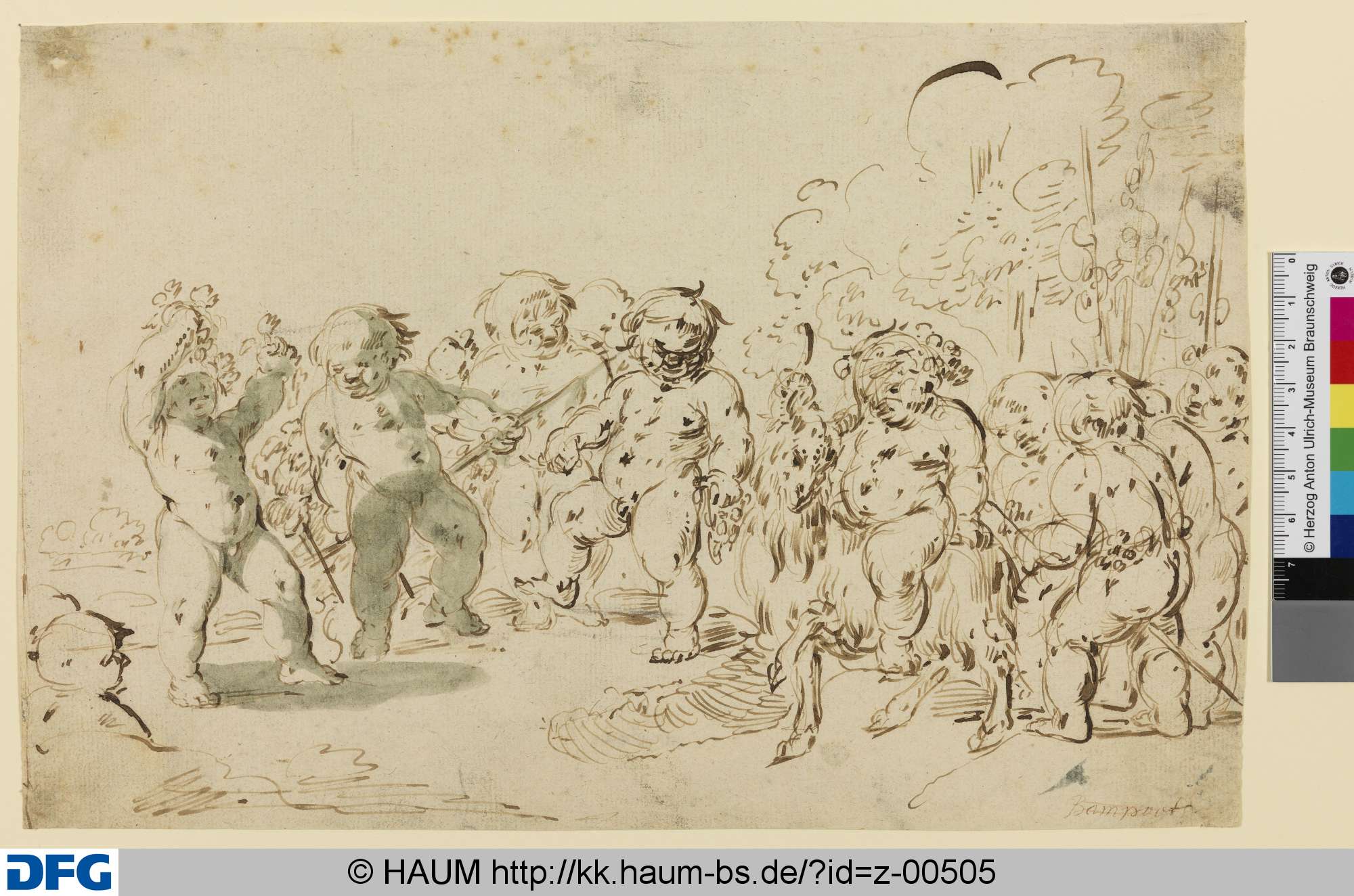 Der Bacchusknabe mit Gefährten, Andries Both, 1632–1641