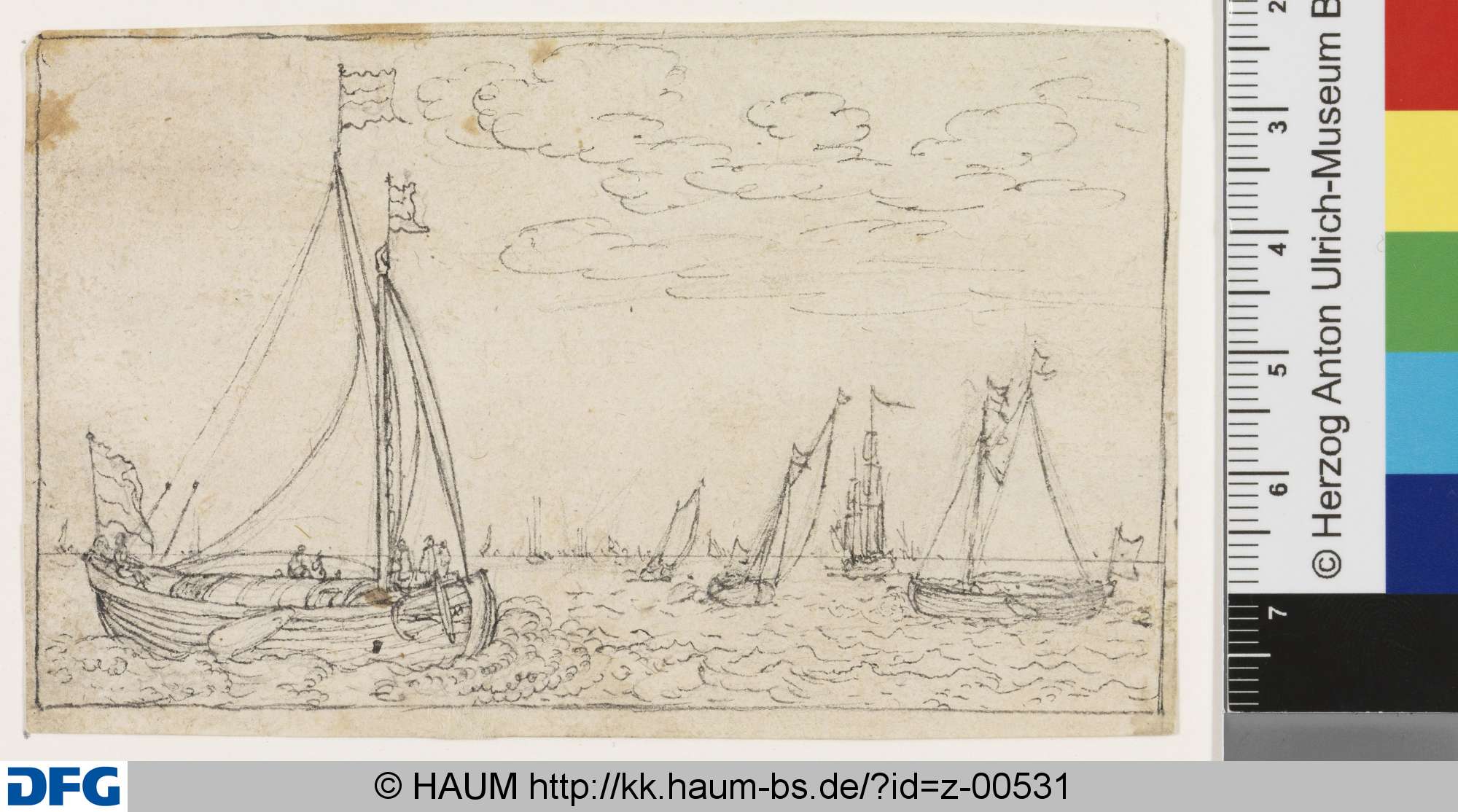 Die Zuyder See, Wenceslaus Hollar, 1634