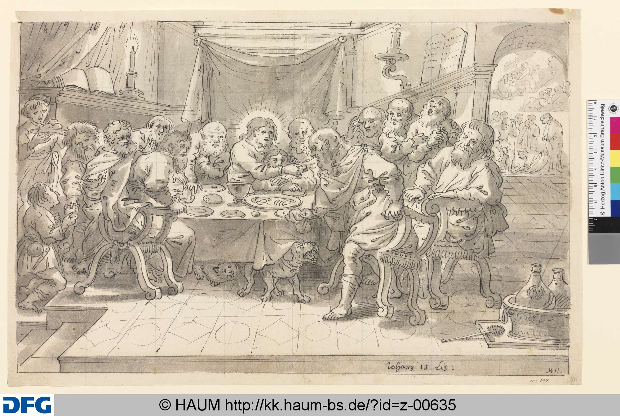 Das Abendmahl, Michael Herr, 1630–1631