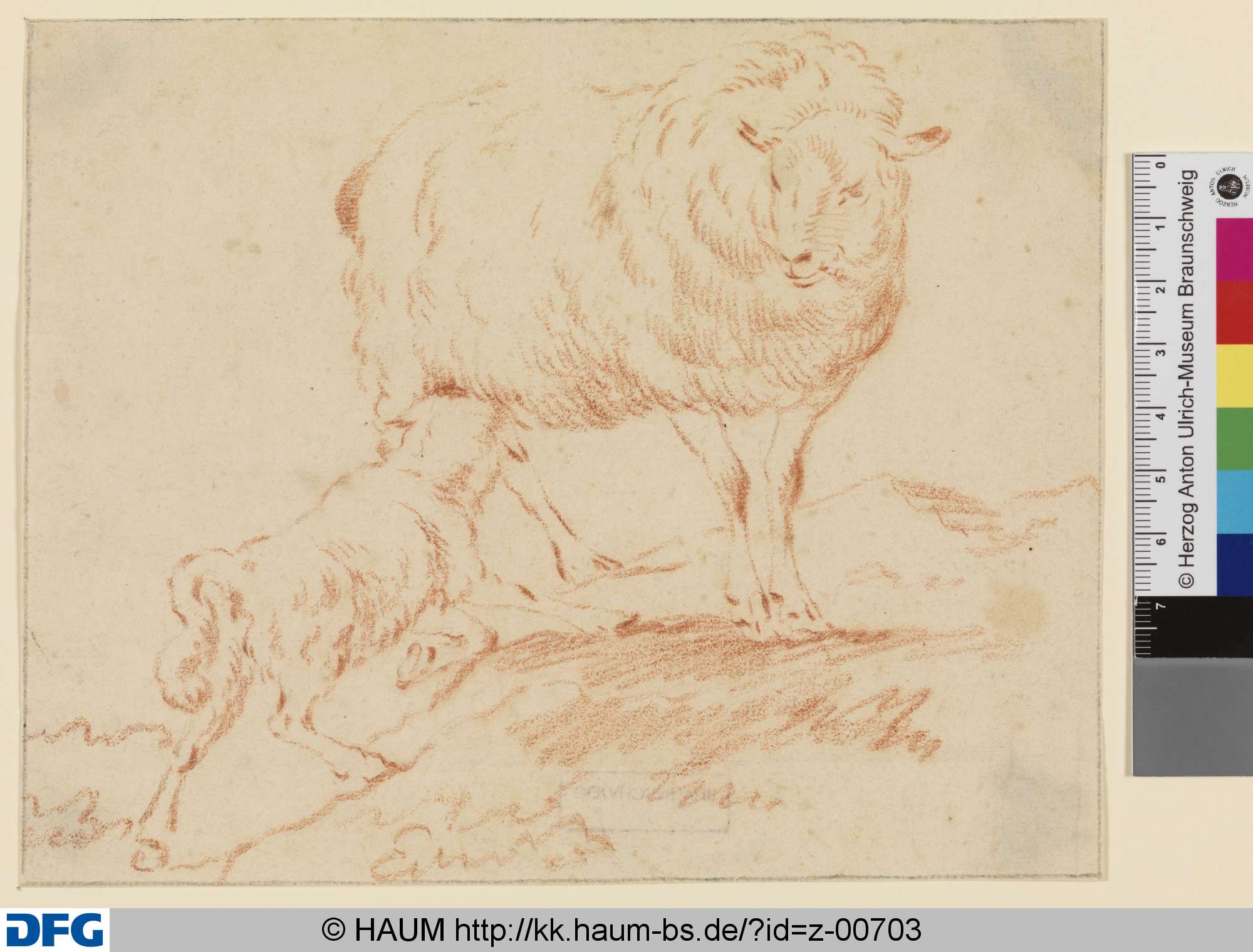 Mutterschaf mit Lamm, 1651–1685