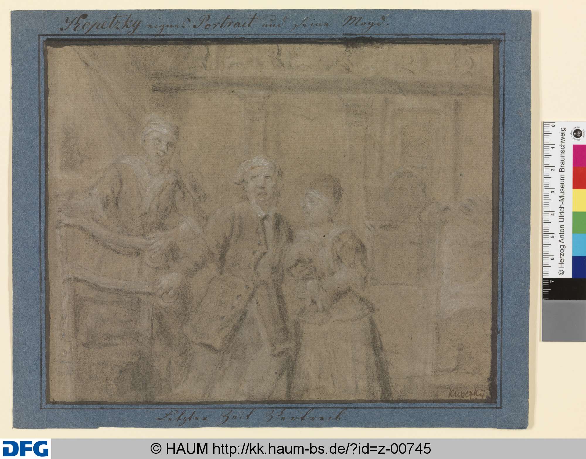 Selbstbildnis mit Magd, Jan Kupecký, 1687–1740