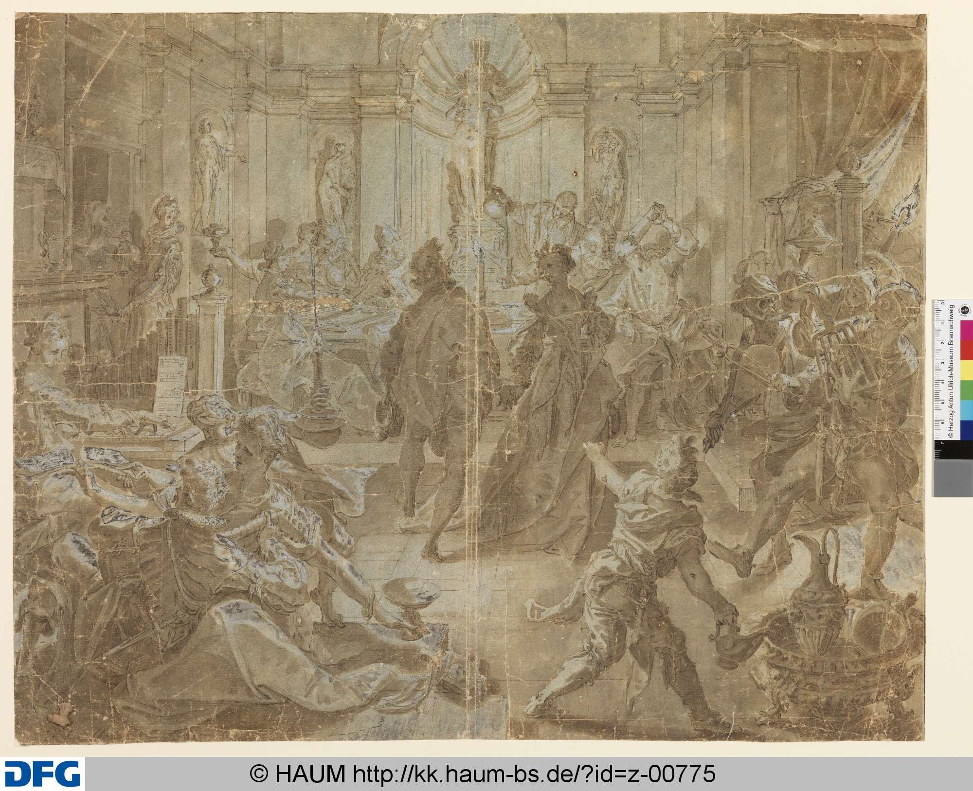 Das nächtliche Fest im Freudenhaus, Joos van Winghe, 1564–1603